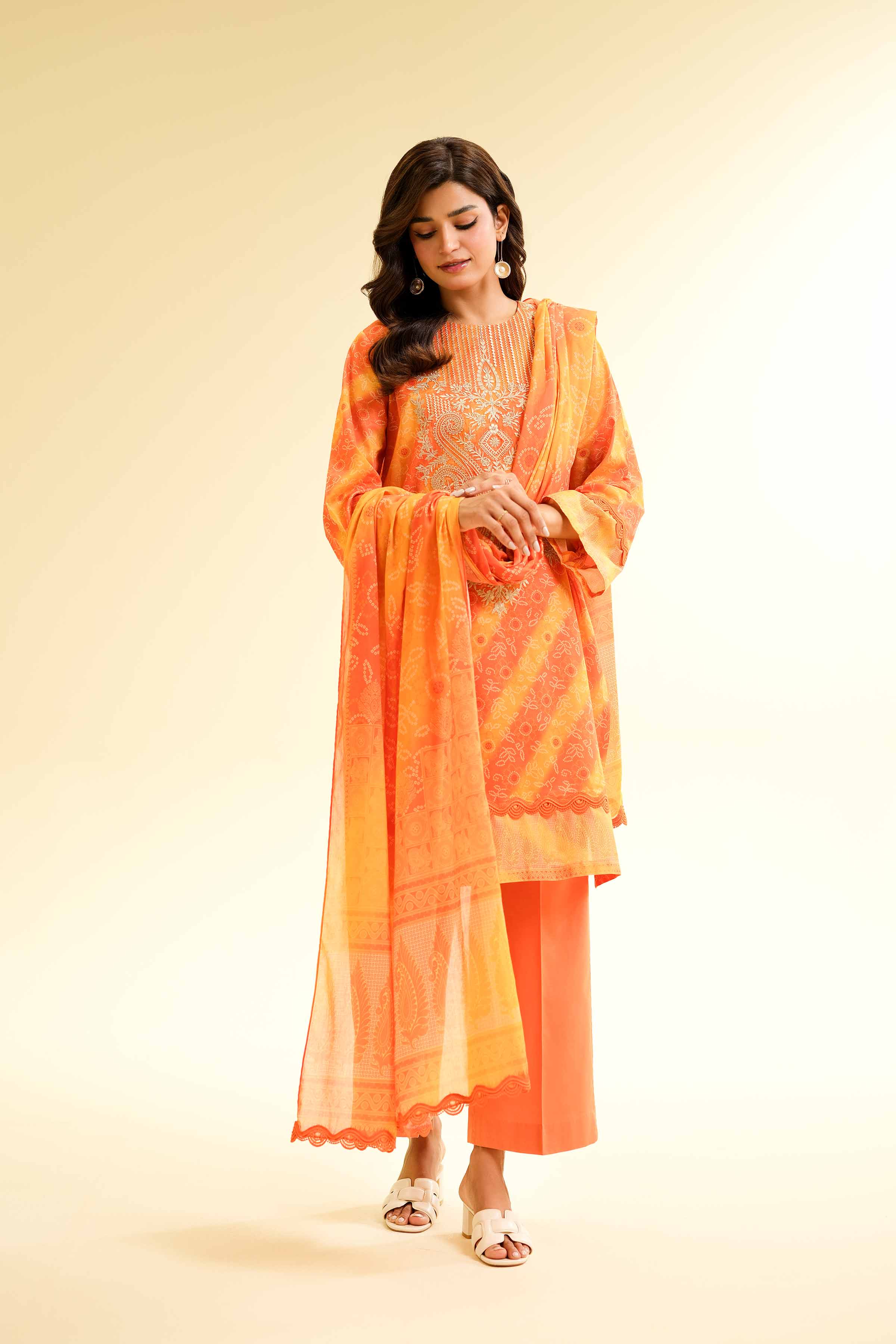 2 Piece - Printed Embroidered Suit - 42501161 for Women - Unstitched Collection | Nishat | Shop Online