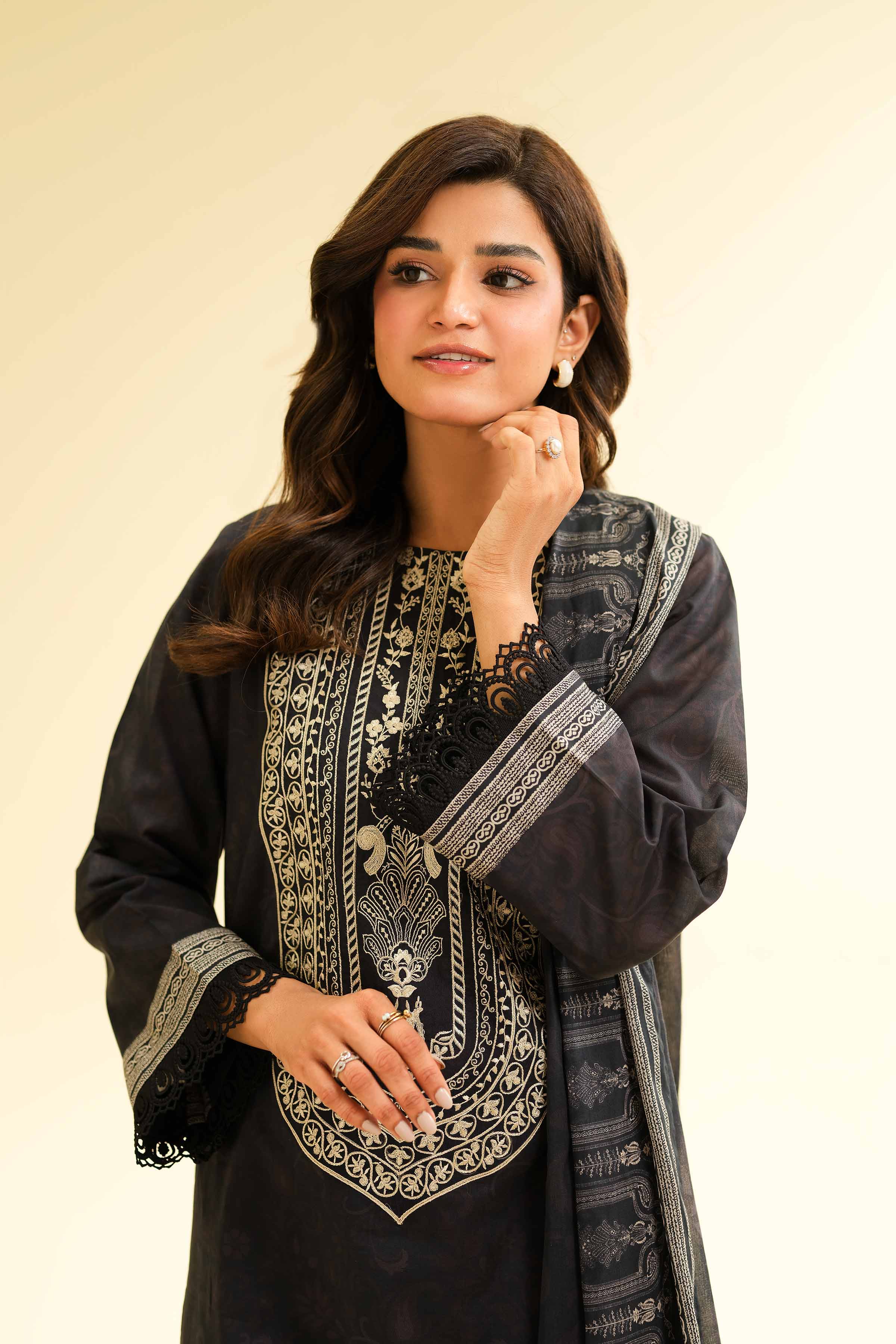 2 Piece - Printed Embroidered Suit - 42501163 for Women - Unstitched Collection | Nishat | Shop Online