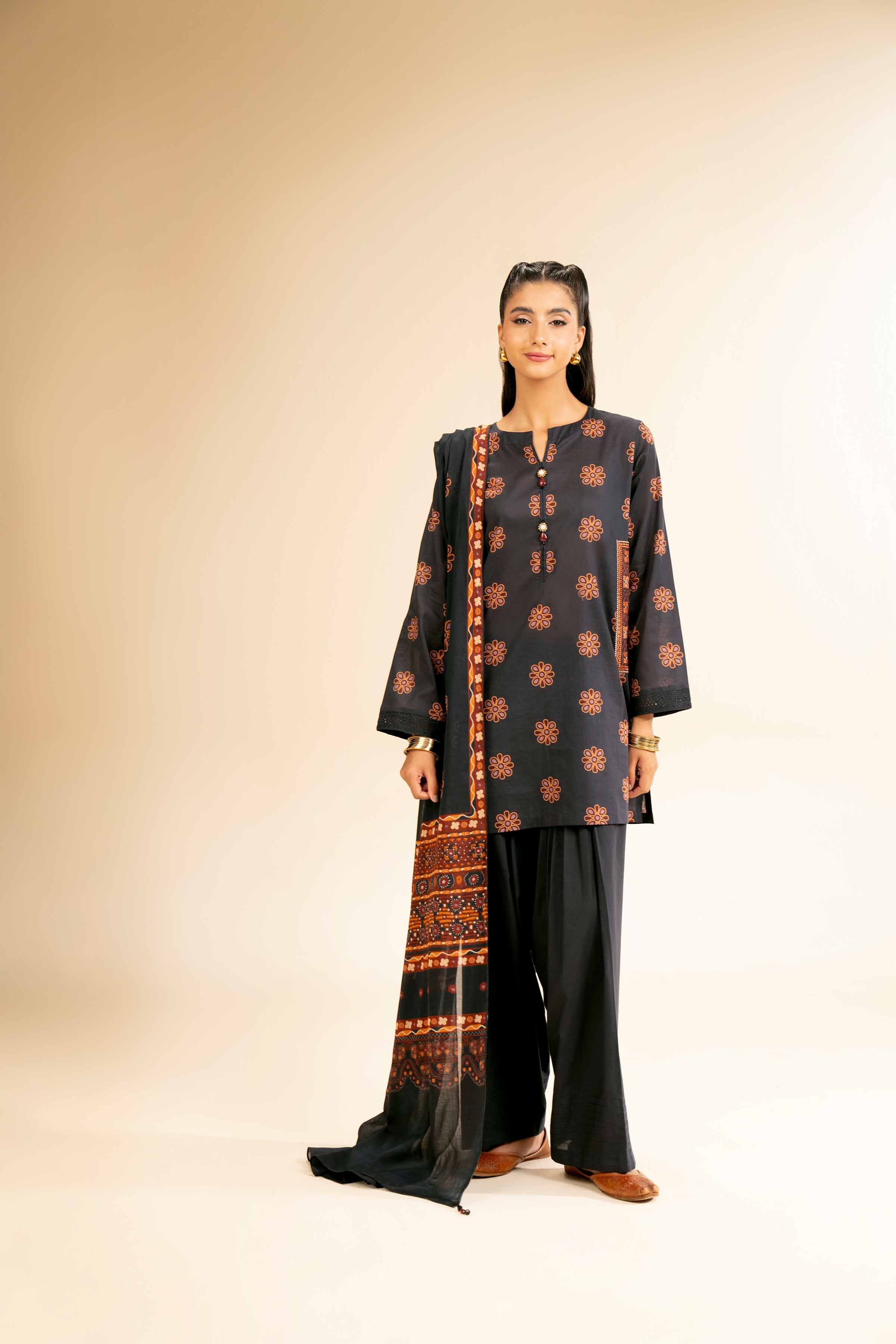 2 Piece - Printed Embroidered Suit - 42501165 for Women - Unstitched Collection | Nishat | Shop Online