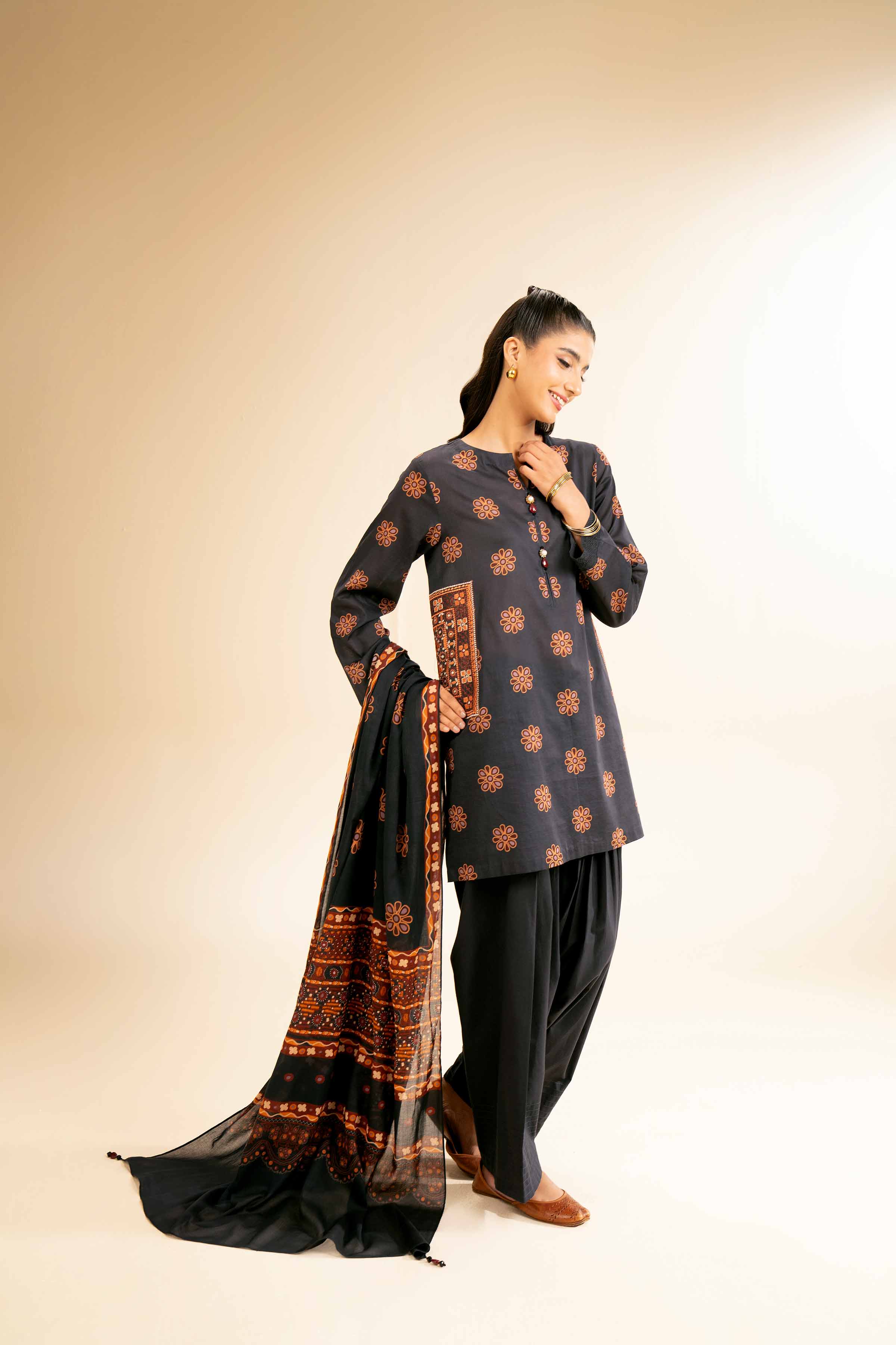 2 Piece - Printed Embroidered Suit - 42501165 for Women - Unstitched Collection | Nishat | Shop Online