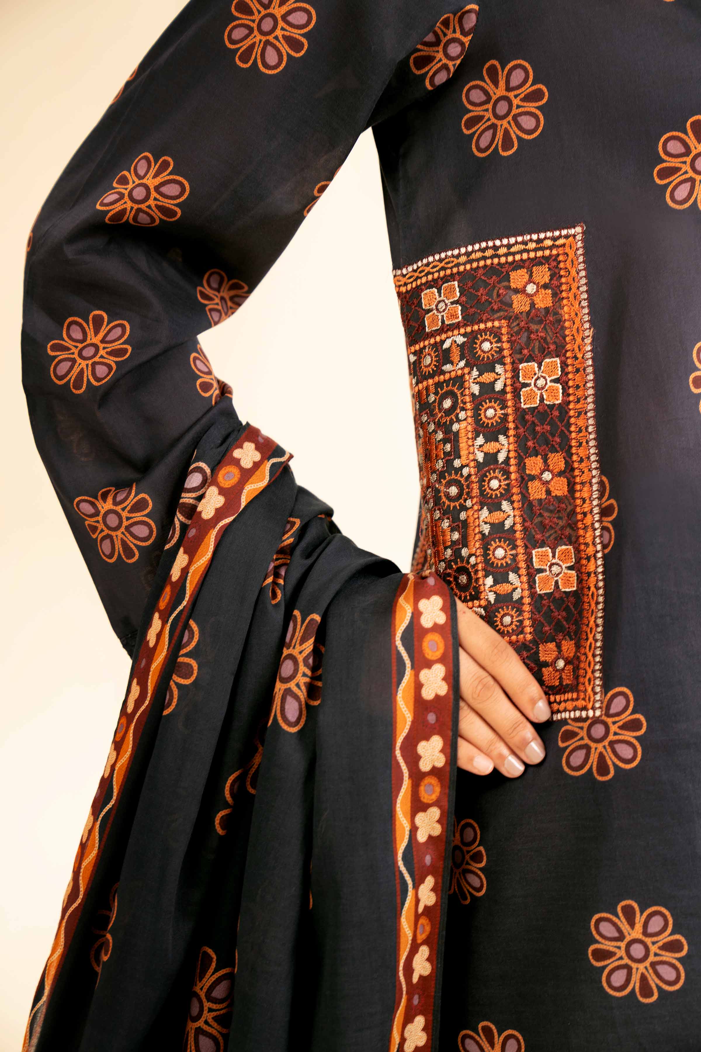 2 Piece - Printed Embroidered Suit - 42501165 for Women - Unstitched Collection | Nishat | Shop Online