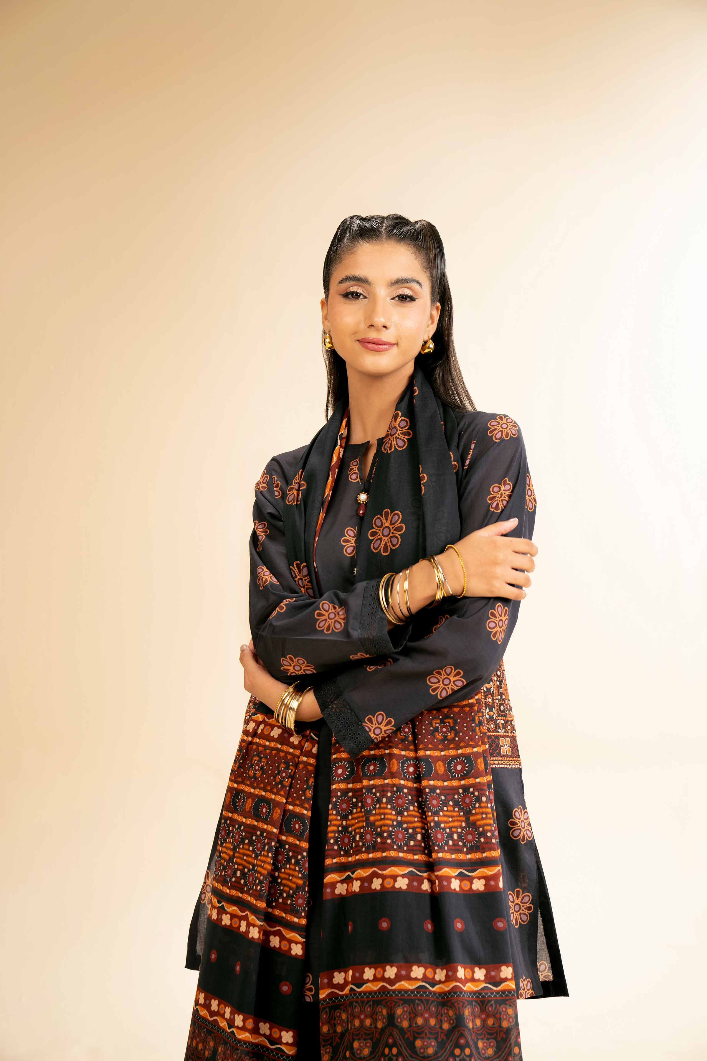 2 Piece - Printed Embroidered Suit - 42501165 for Women - Unstitched Collection | Nishat | Shop Online