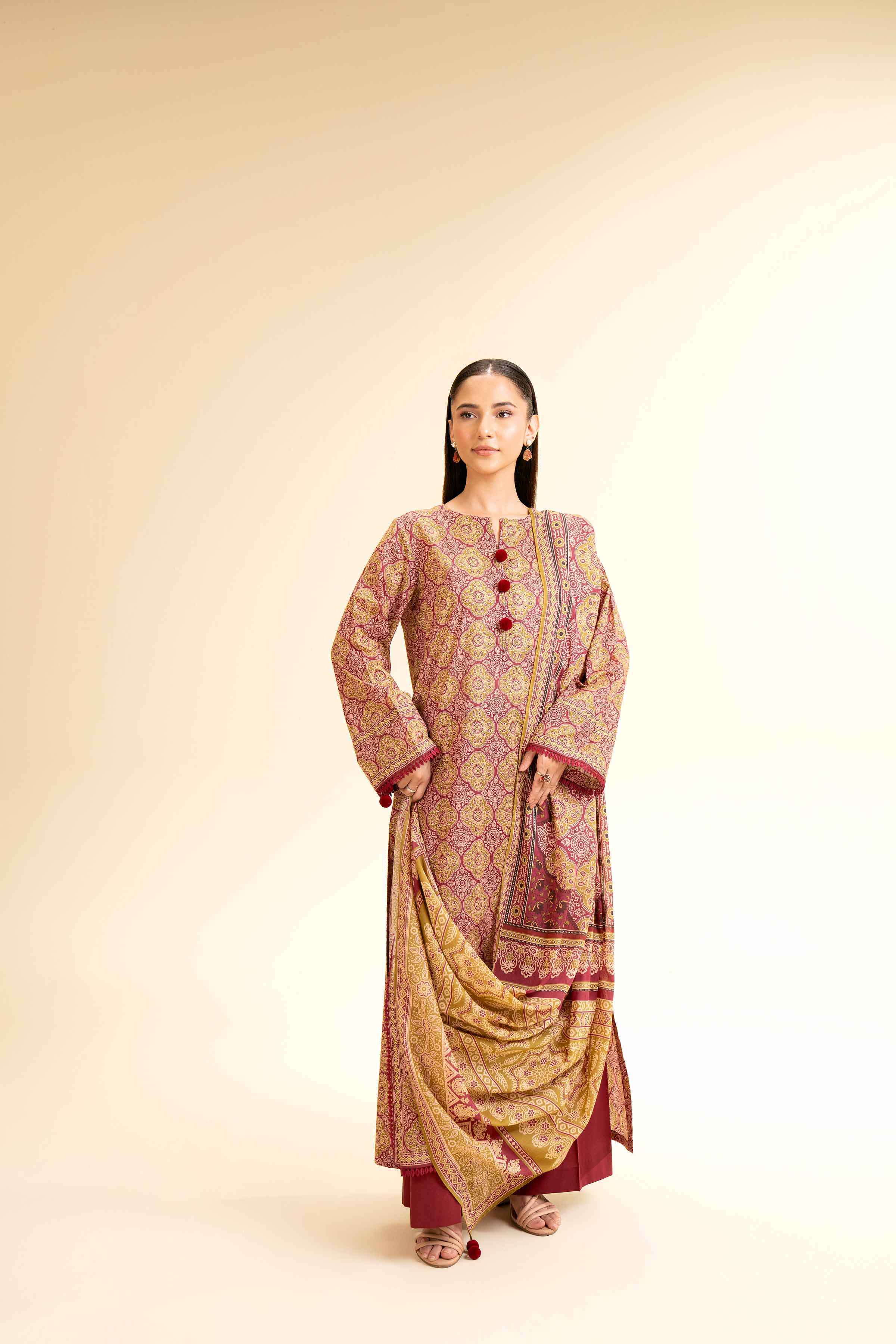 2 Piece - Printed Suit - 42501166 for Women - Unstitched Collection | Nishat | Shop Online