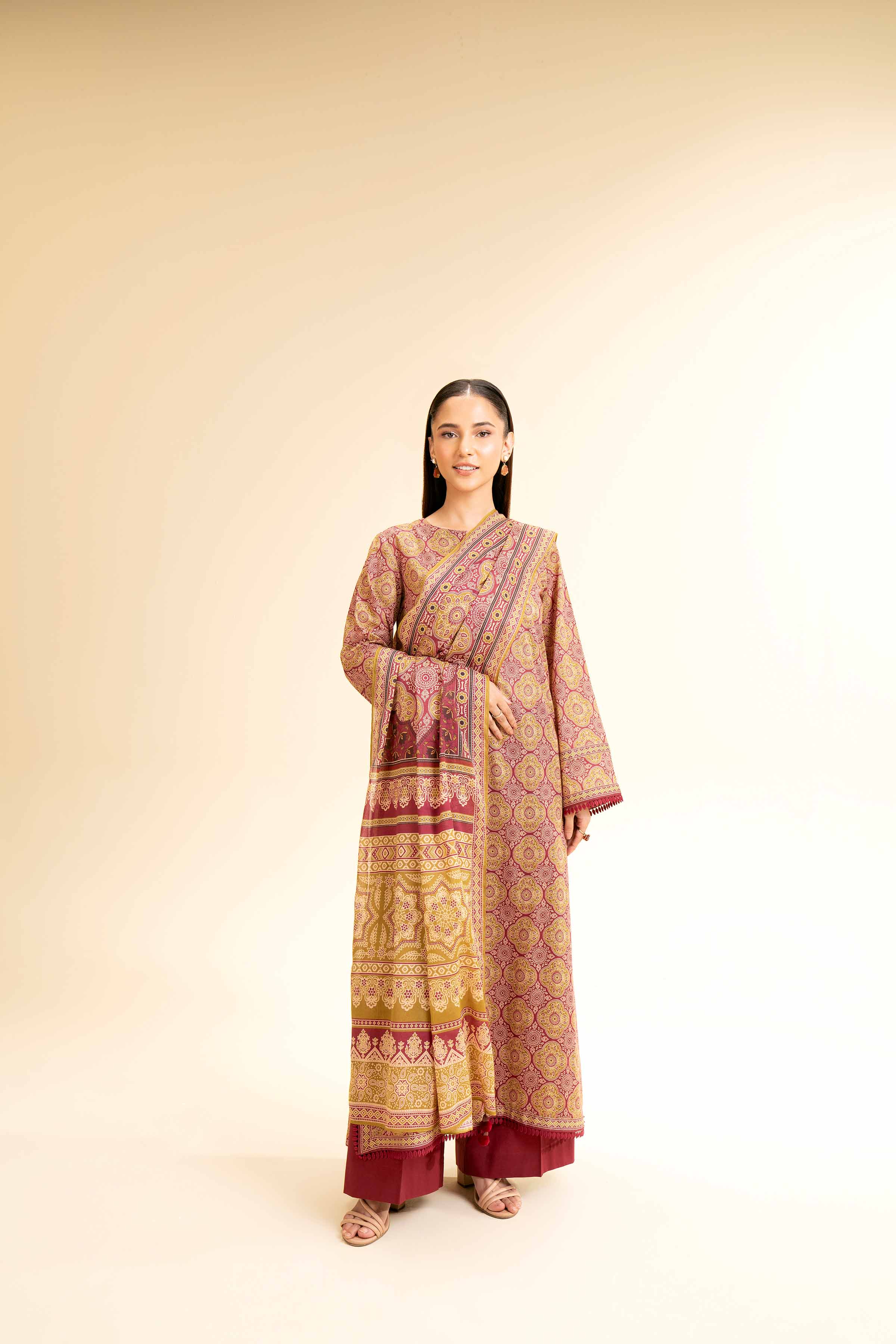 2 Piece - Printed Suit - 42501166 for Women - Unstitched Collection | Nishat | Shop Online