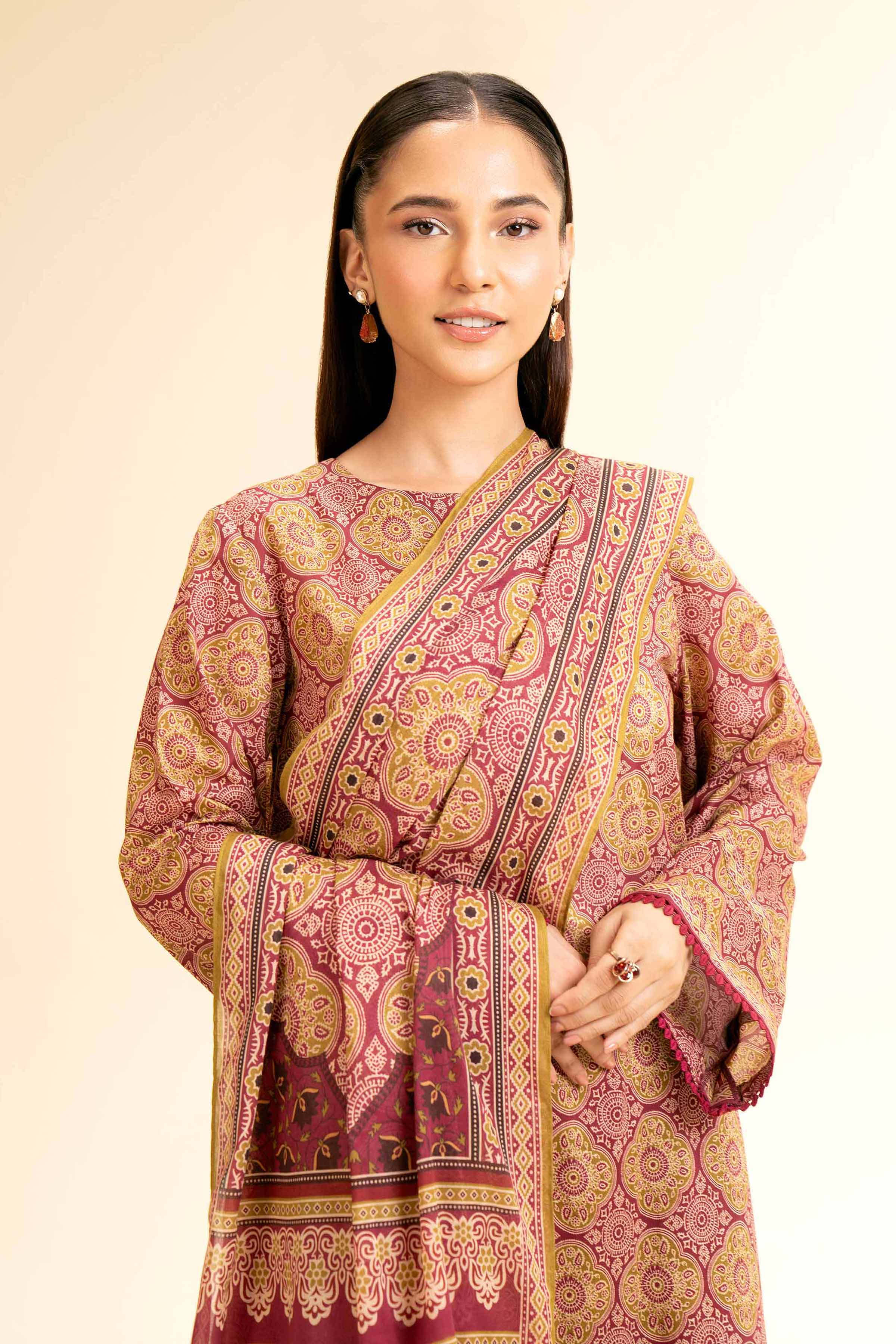 2 Piece - Printed Suit - 42501166 for Women - Unstitched Collection | Nishat | Shop Online