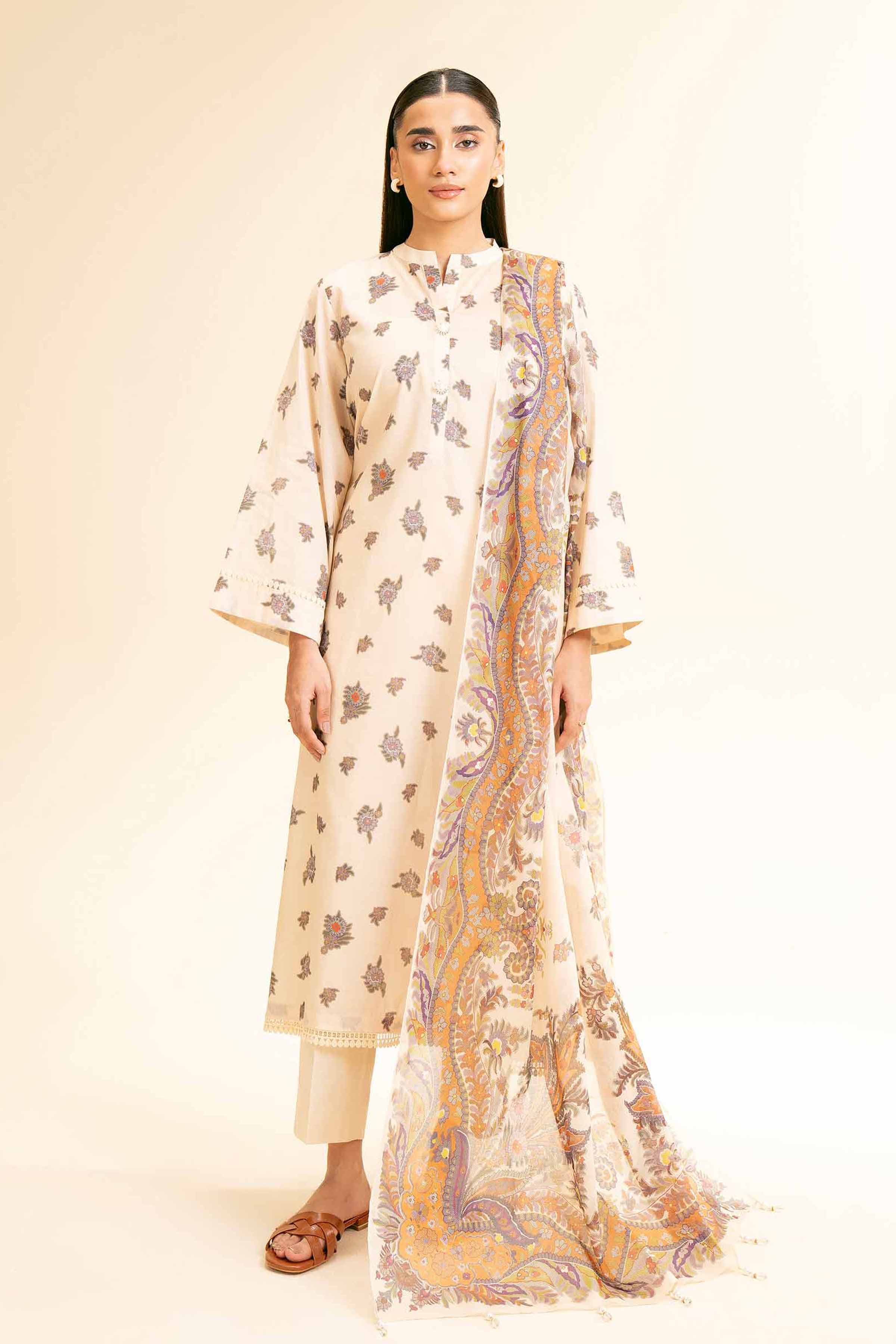 2 Piece - Printed Suit - 42501167 for Women - Unstitched Collection | Nishat | Shop Online