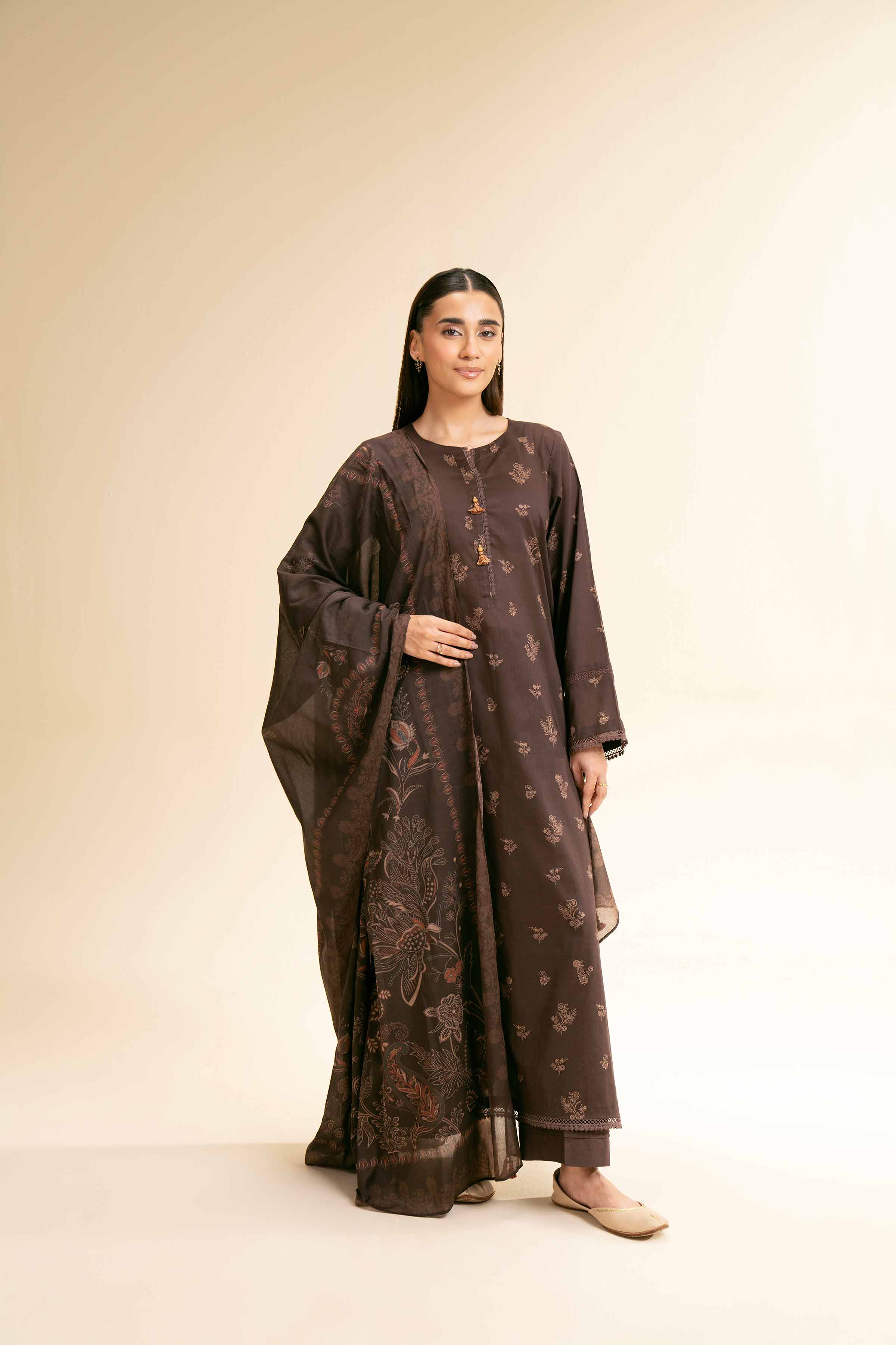 2 Piece - Printed Suit - 42501168 for Women - Unstitched Collection | Nishat | Shop Online