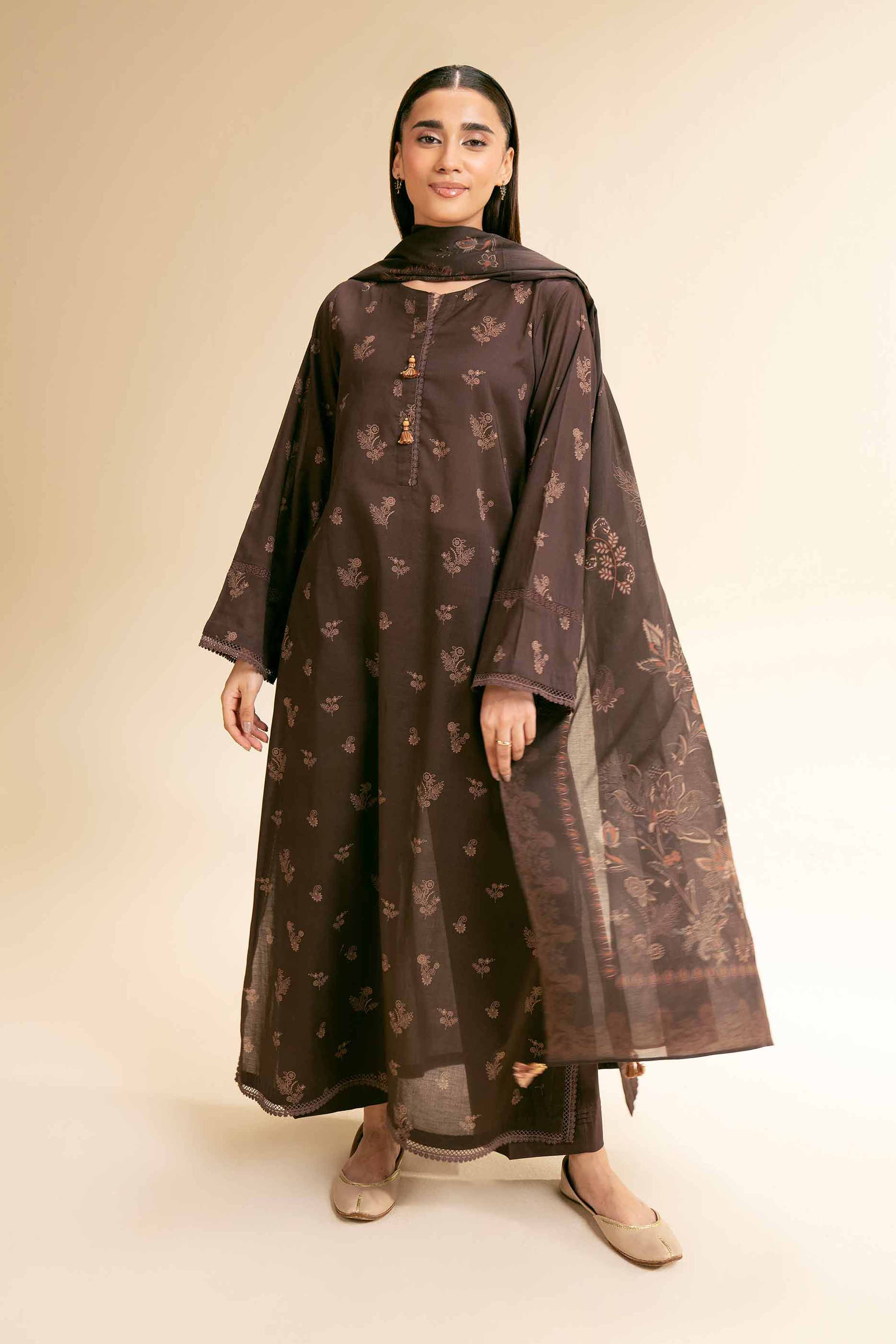 2 Piece - Printed Suit - 42501168 for Women - Unstitched Collection | Nishat | Shop Online