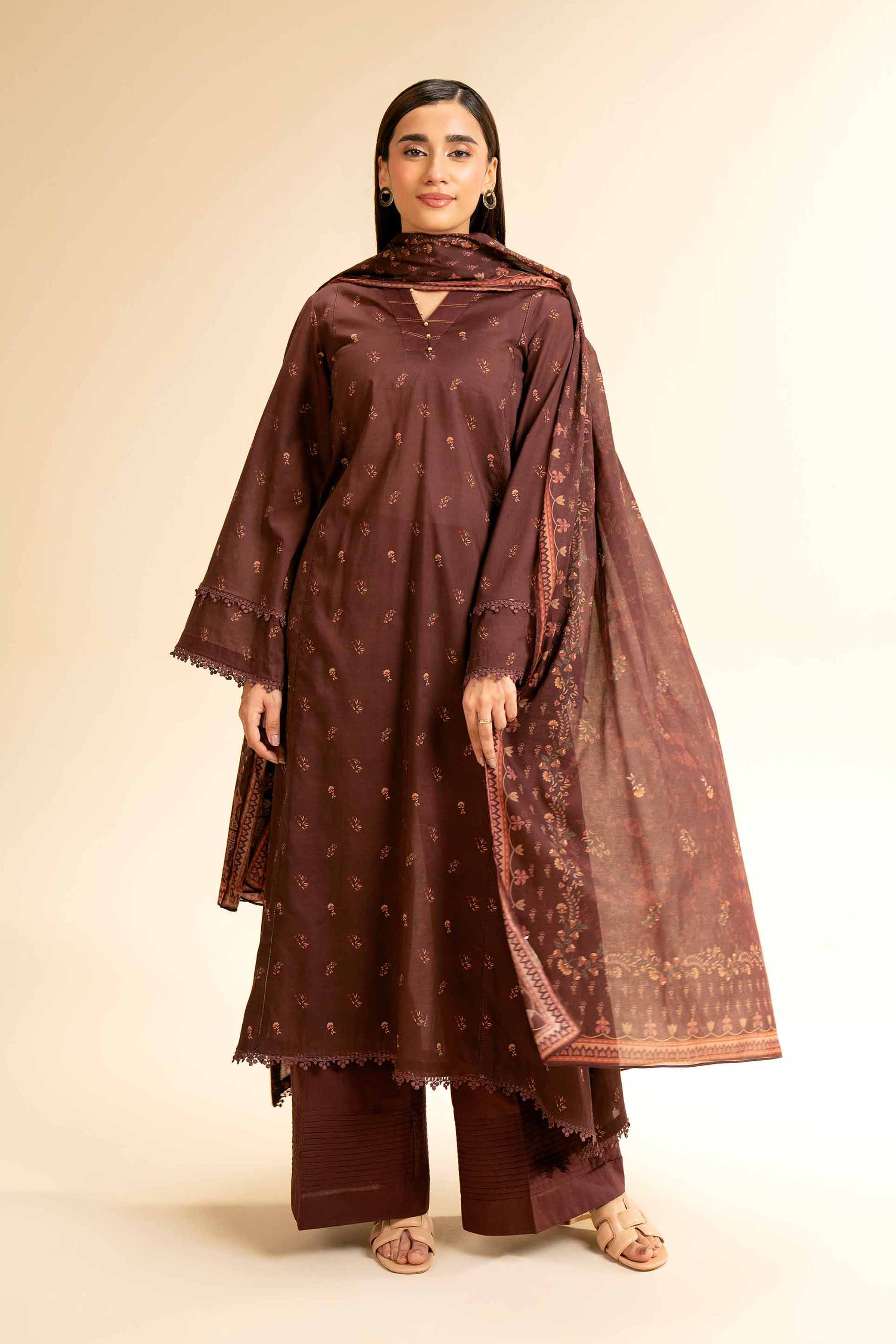 2 Piece - Printed Suit - 42501169 for Women - Unstitched Collection | Nishat | Shop Online