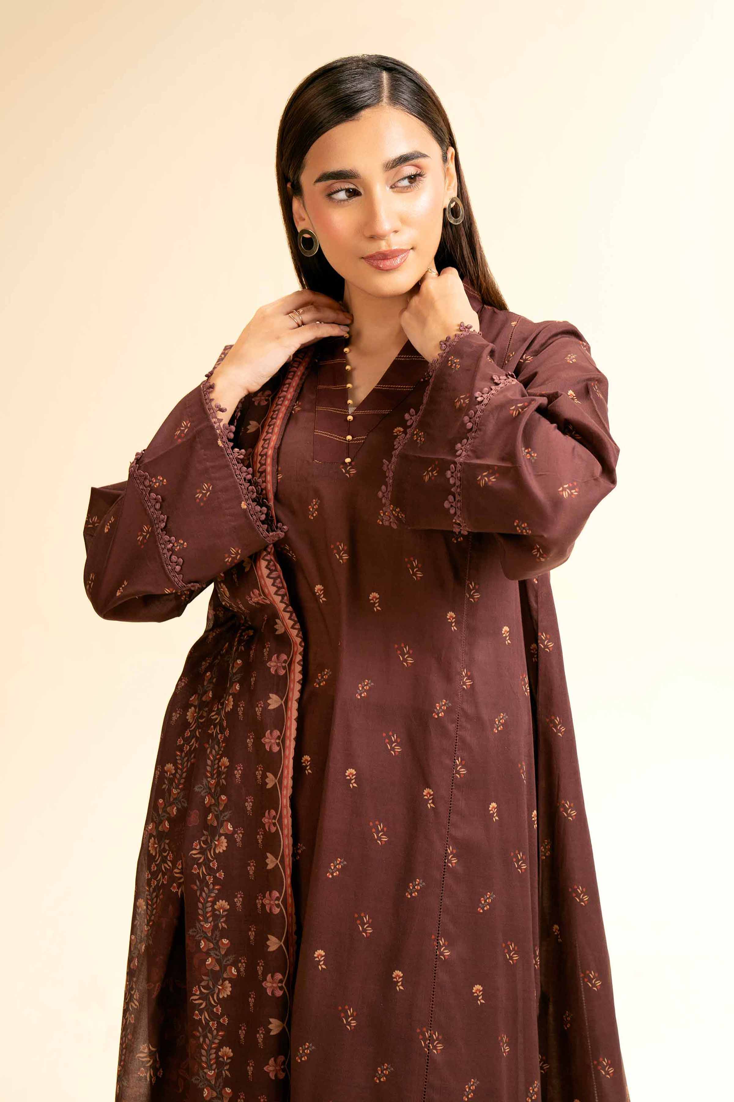 2 Piece - Printed Suit - 42501169 for Women - Unstitched Collection | Nishat | Shop Online