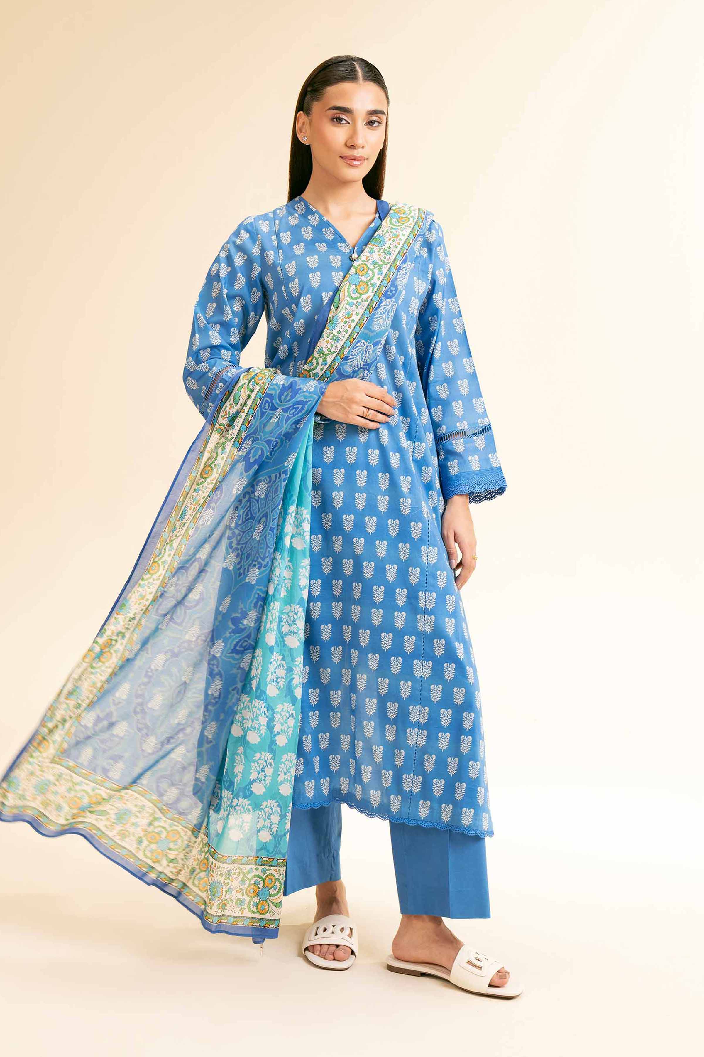 2 Piece - Printed Suit - 42501170 for Women - Unstitched Collection | Nishat | Shop Online