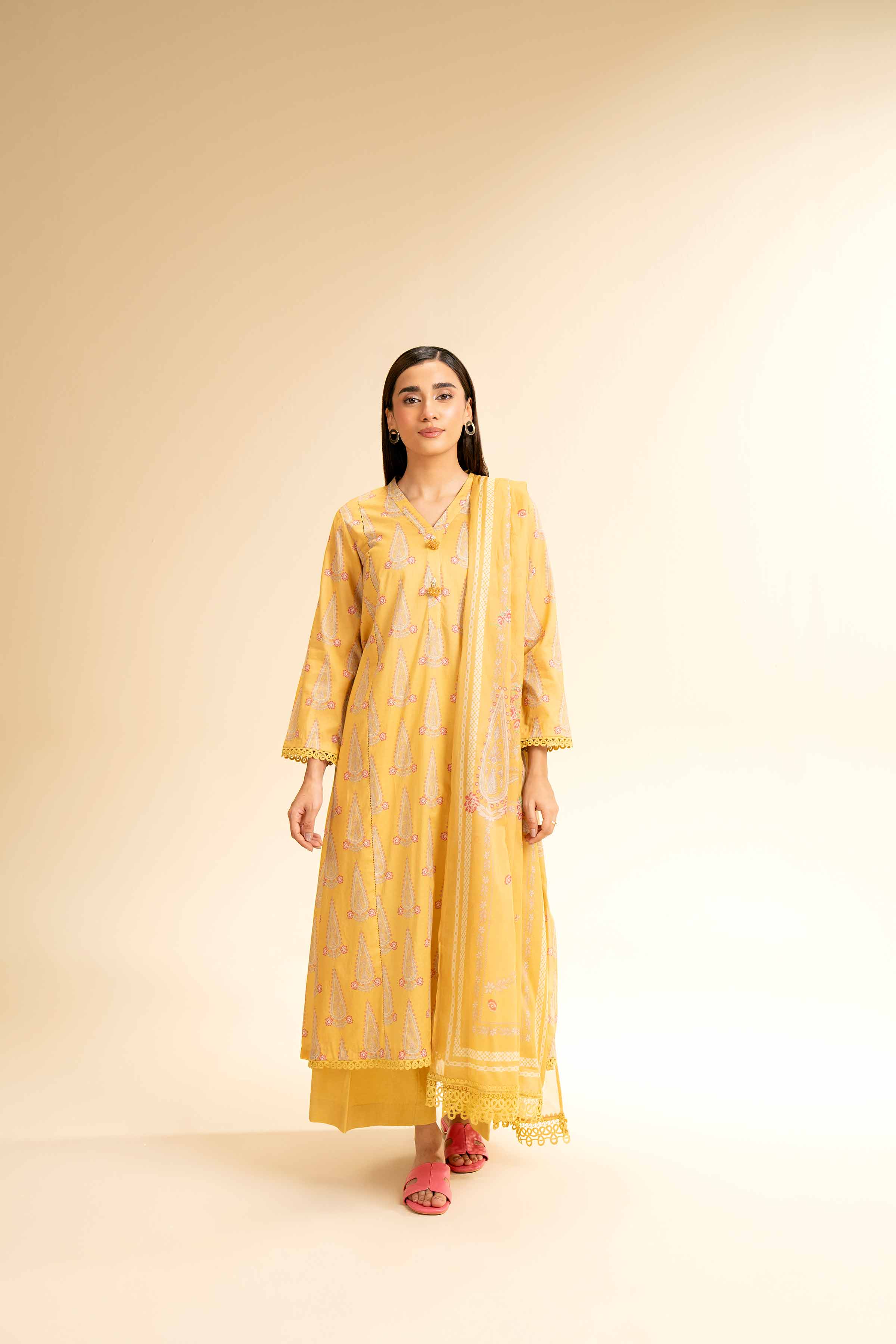 2 Piece - Printed Suit - 42501172 for Women - Unstitched Collection | Nishat | Shop Online