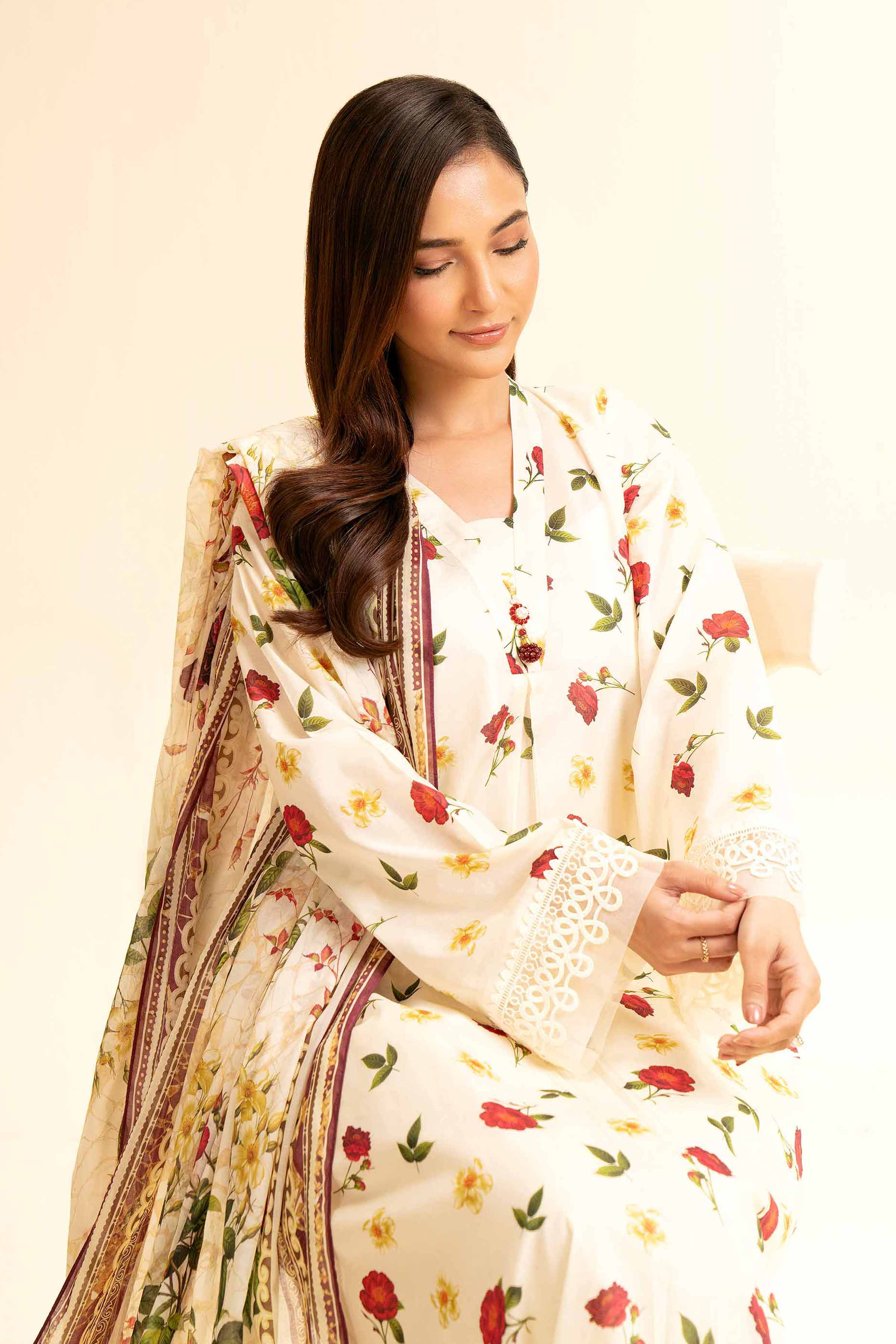 2 Piece - Printed Suit - 42501174 for Women - Unstitched Collection | Nishat | Shop Online