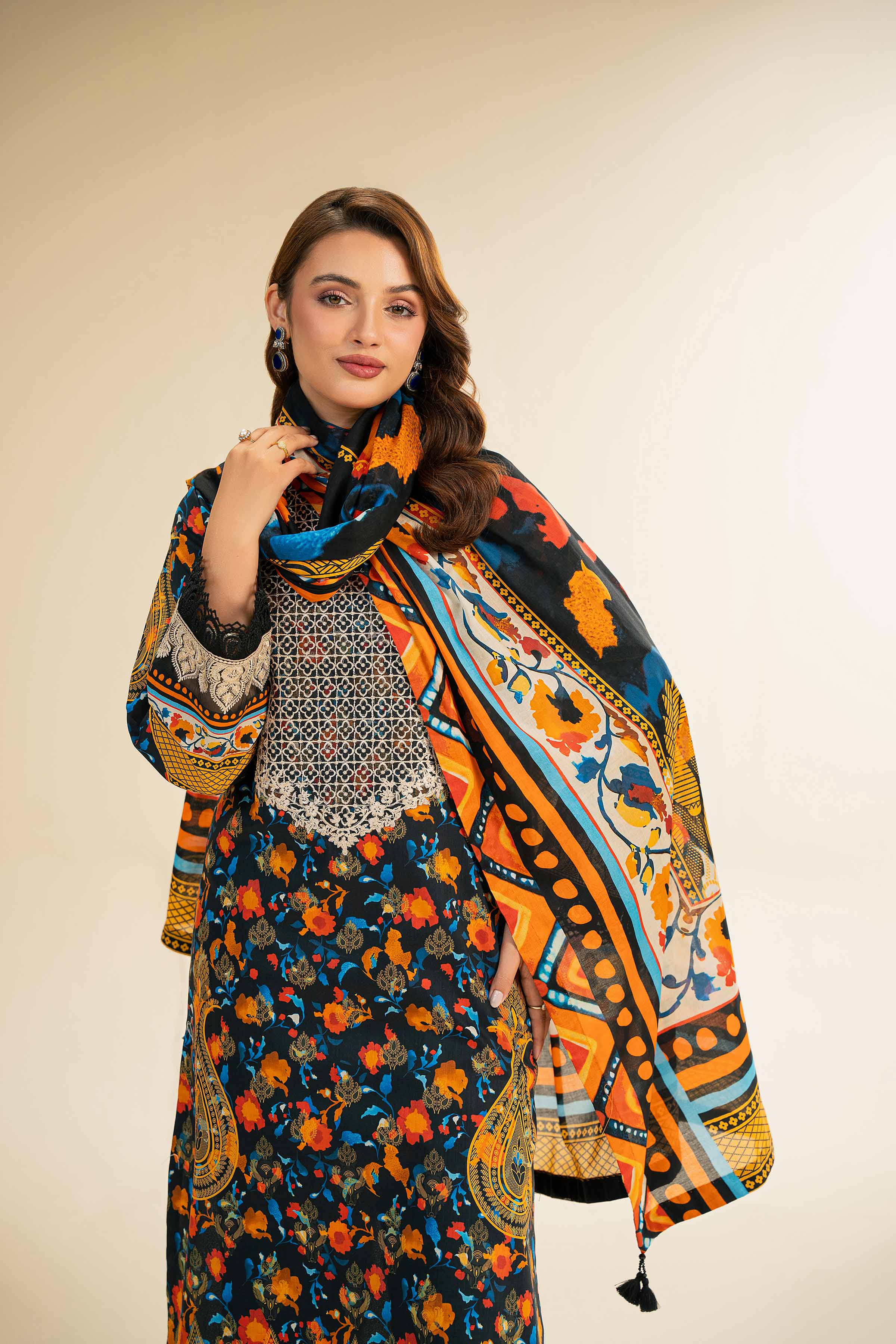 3 Piece - Digital Printed Embroidered Suit - 42501178 for Women - Unstitched Collection | Nishat | Shop Online