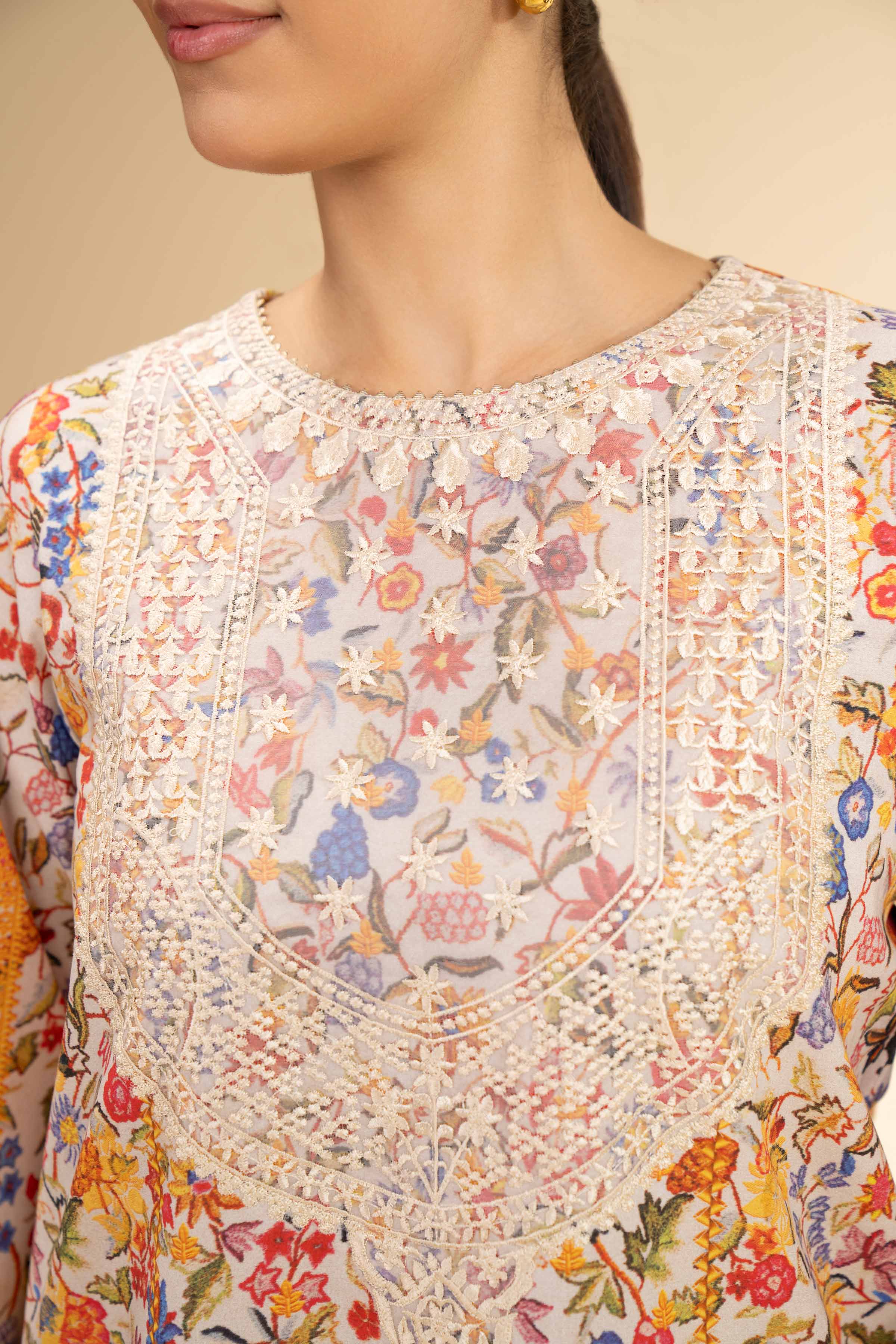 3 Piece - Digital Printed Embroidered Suit - 42501179 for Women - Unstitched Collection | Nishat | Shop Online