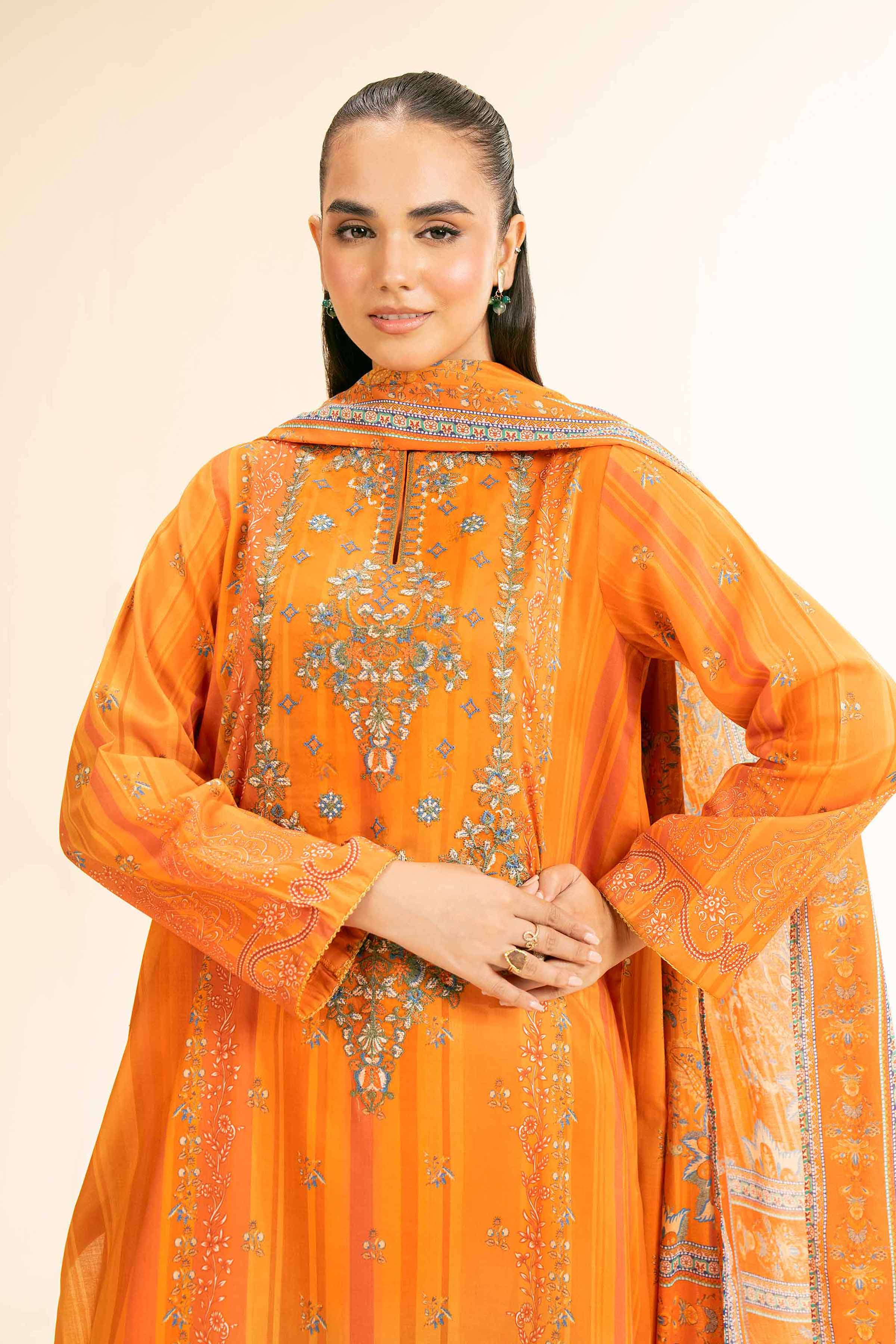 3 Piece - Digital Printed Embroidered Suit - 42501181 for Women - Unstitched Collection | Nishat | Shop Online