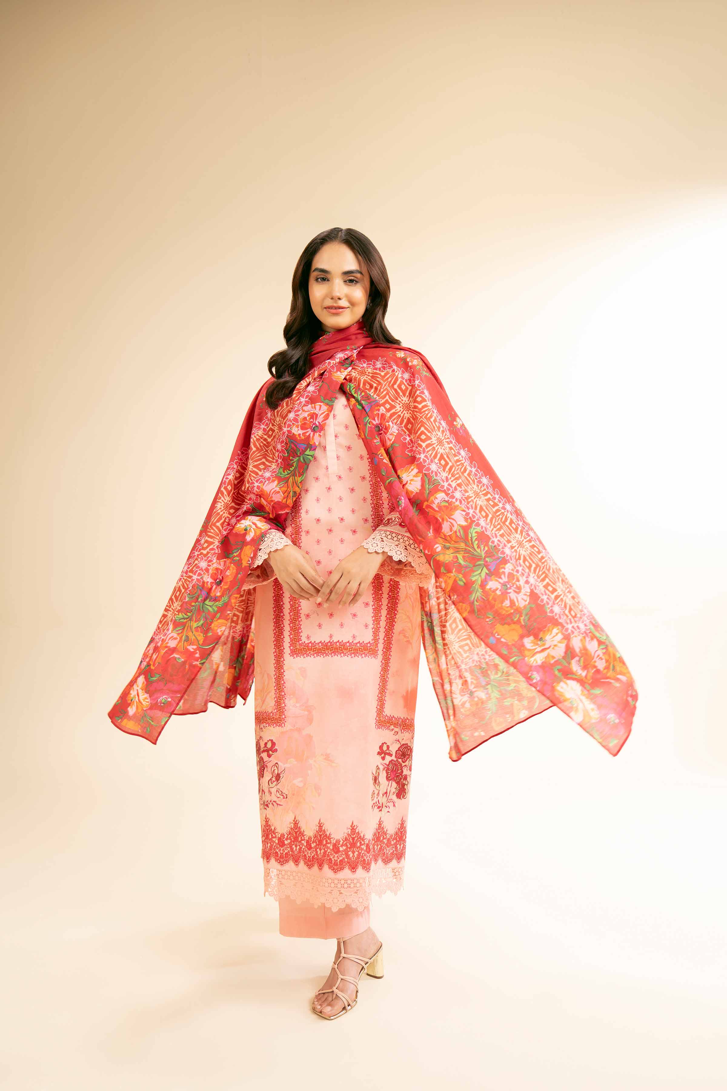 3 Piece - Digital Printed Embroidered Suit - 42501185 for Women - Unstitched Collection | Nishat | Shop Online