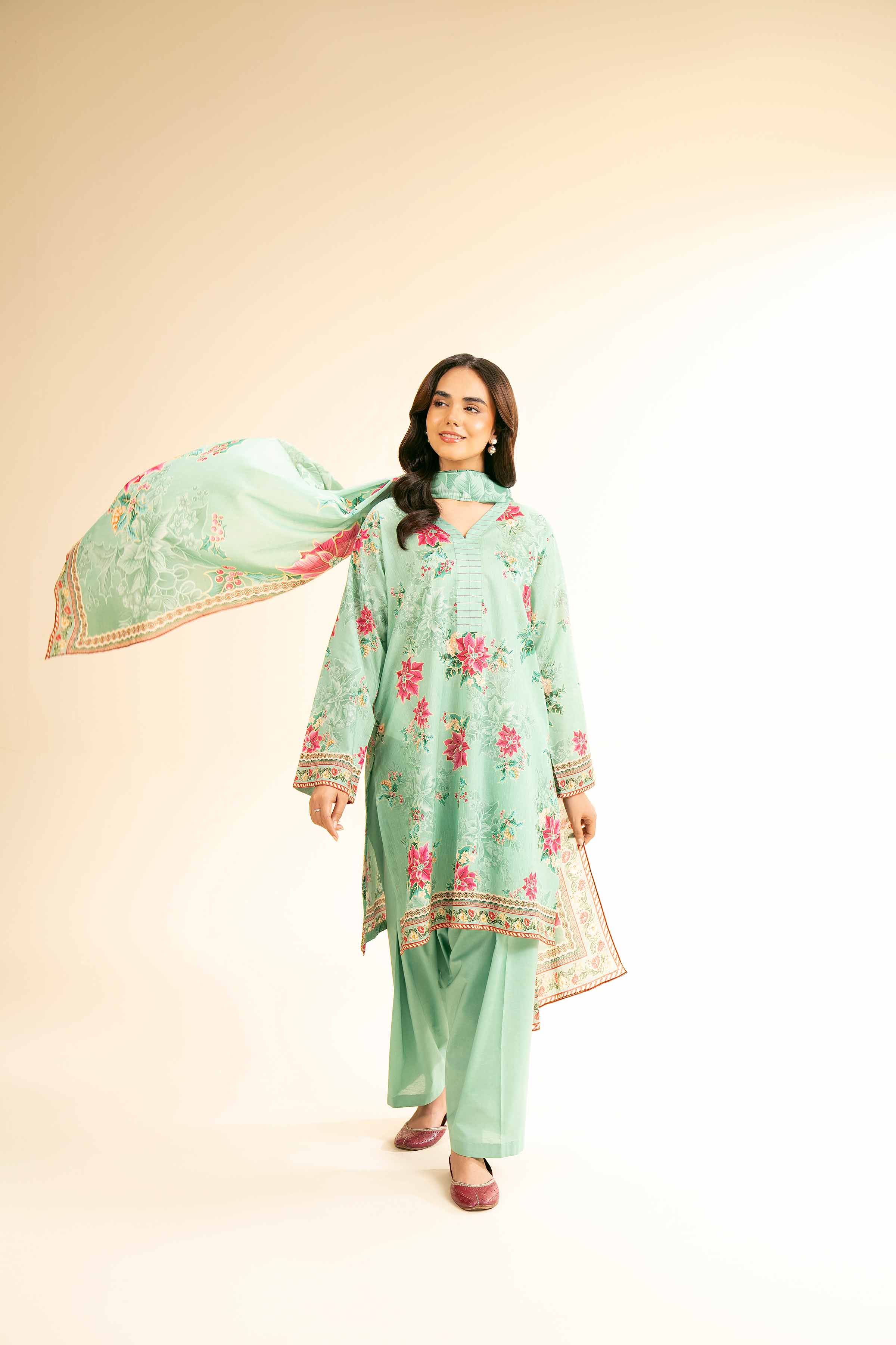 3 Piece - Digital Printed Suit - 42501187 for Women - Unstitched Collection | Nishat | Shop Online