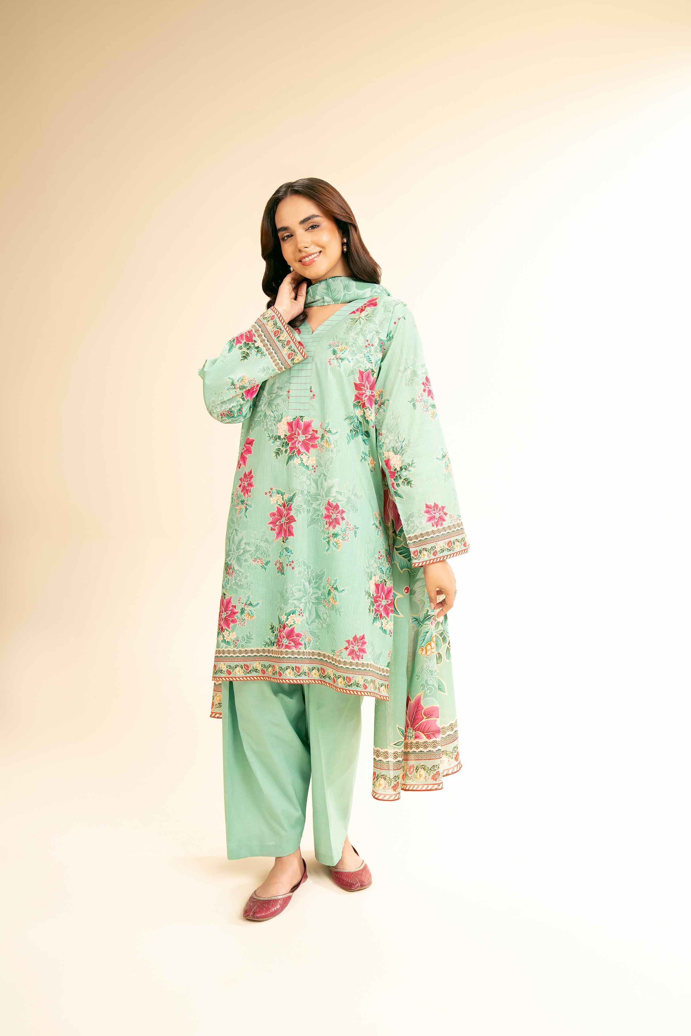 3 Piece - Digital Printed Suit - 42501187 for Women - Unstitched Collection | Nishat | Shop Online