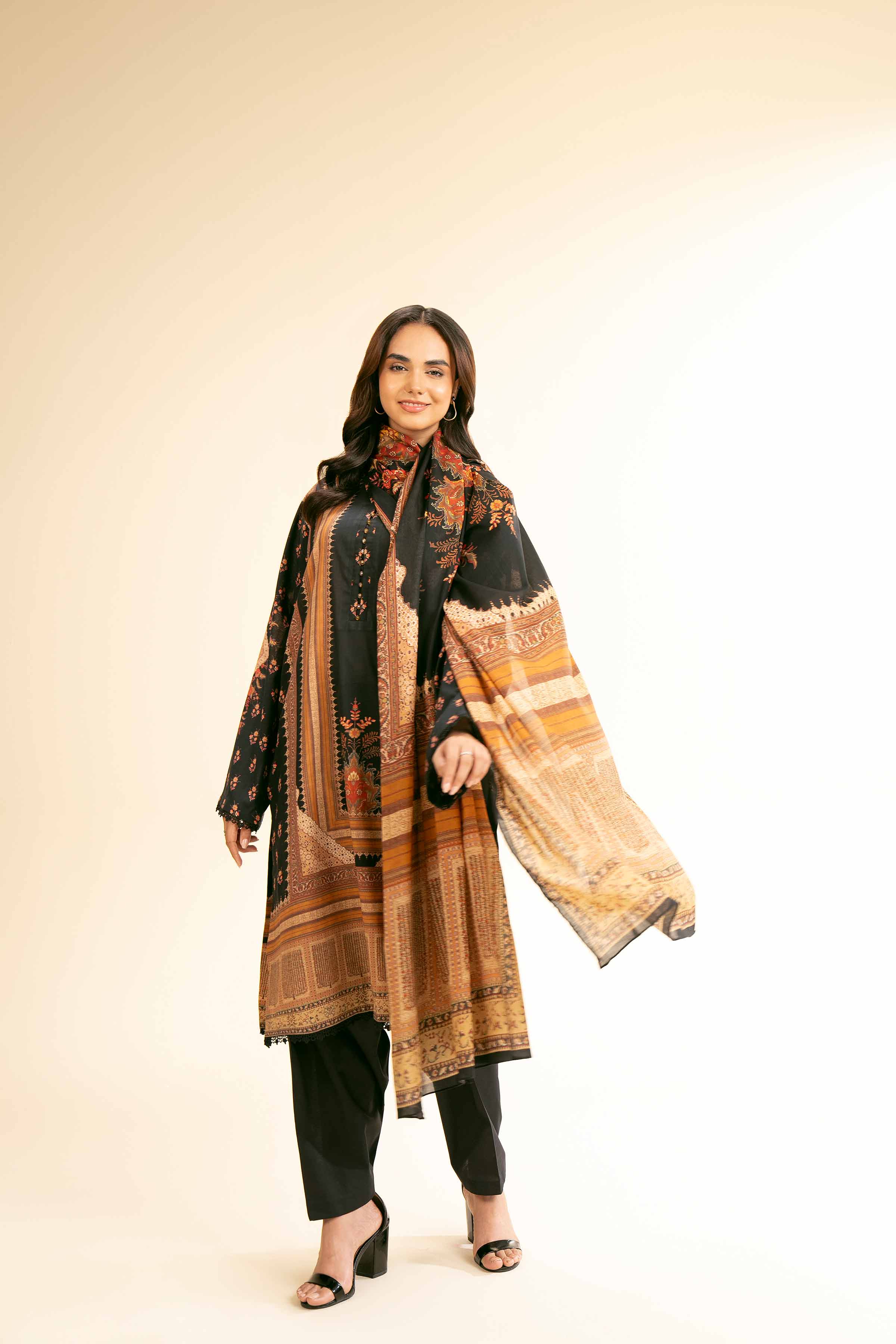3 Piece - Digital Printed Suit - 42501188 for Women - Unstitched Collection | Nishat | Shop Online