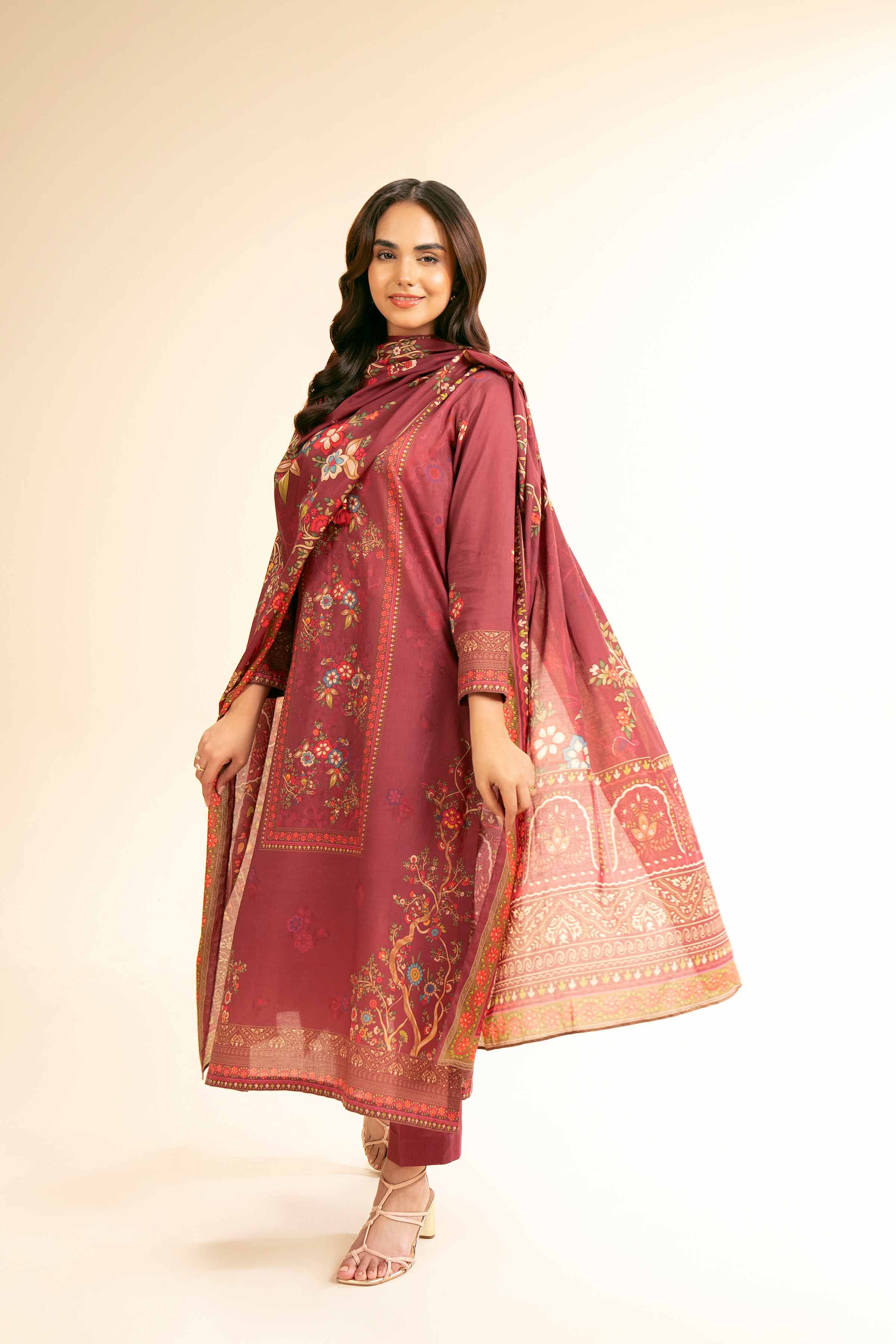 3 Piece - Digital Printed Suit - 42501189 for Women - Unstitched Collection | Nishat | Shop Online