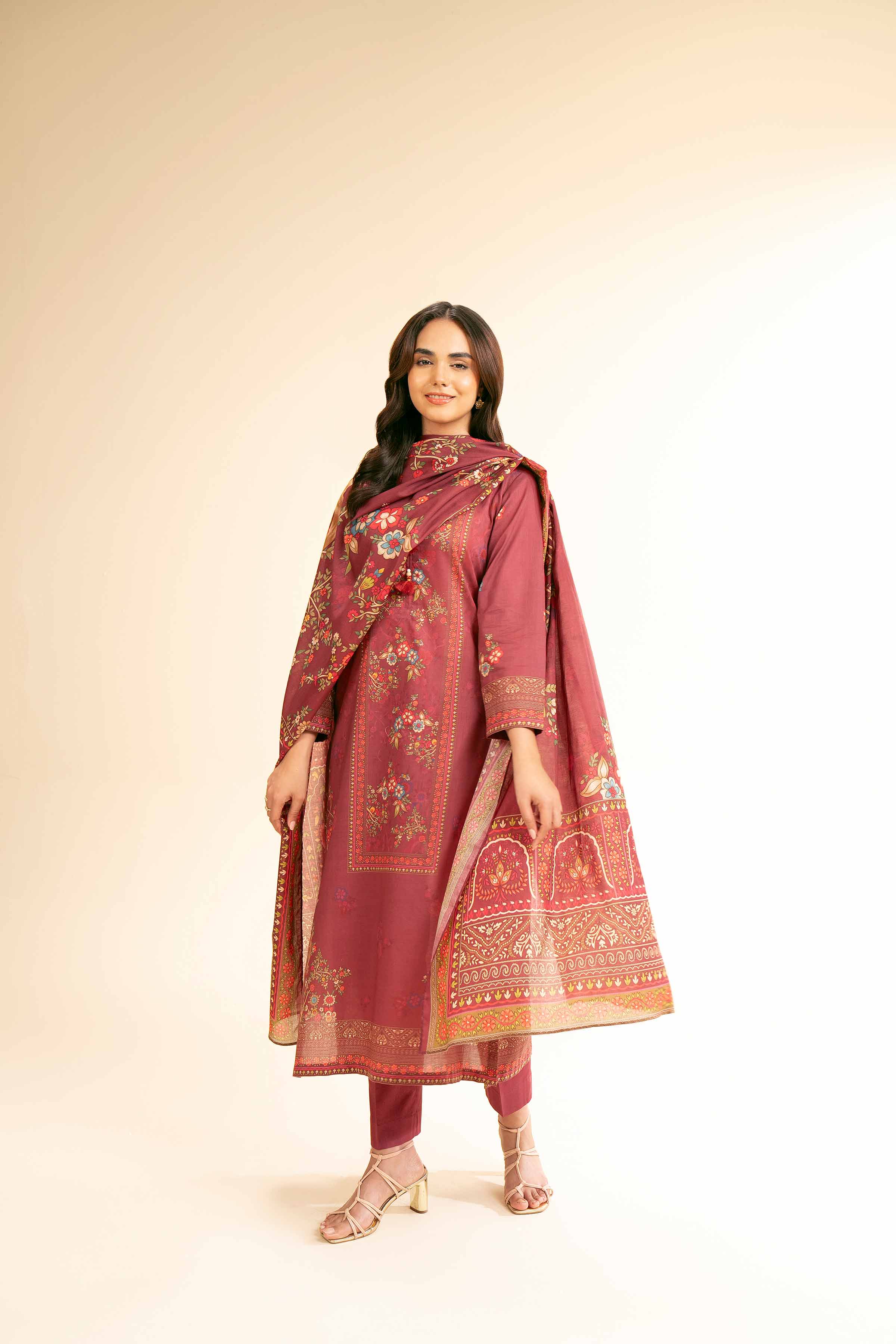 3 Piece - Digital Printed Suit - 42501189 for Women - Unstitched Collection | Nishat | Shop Online
