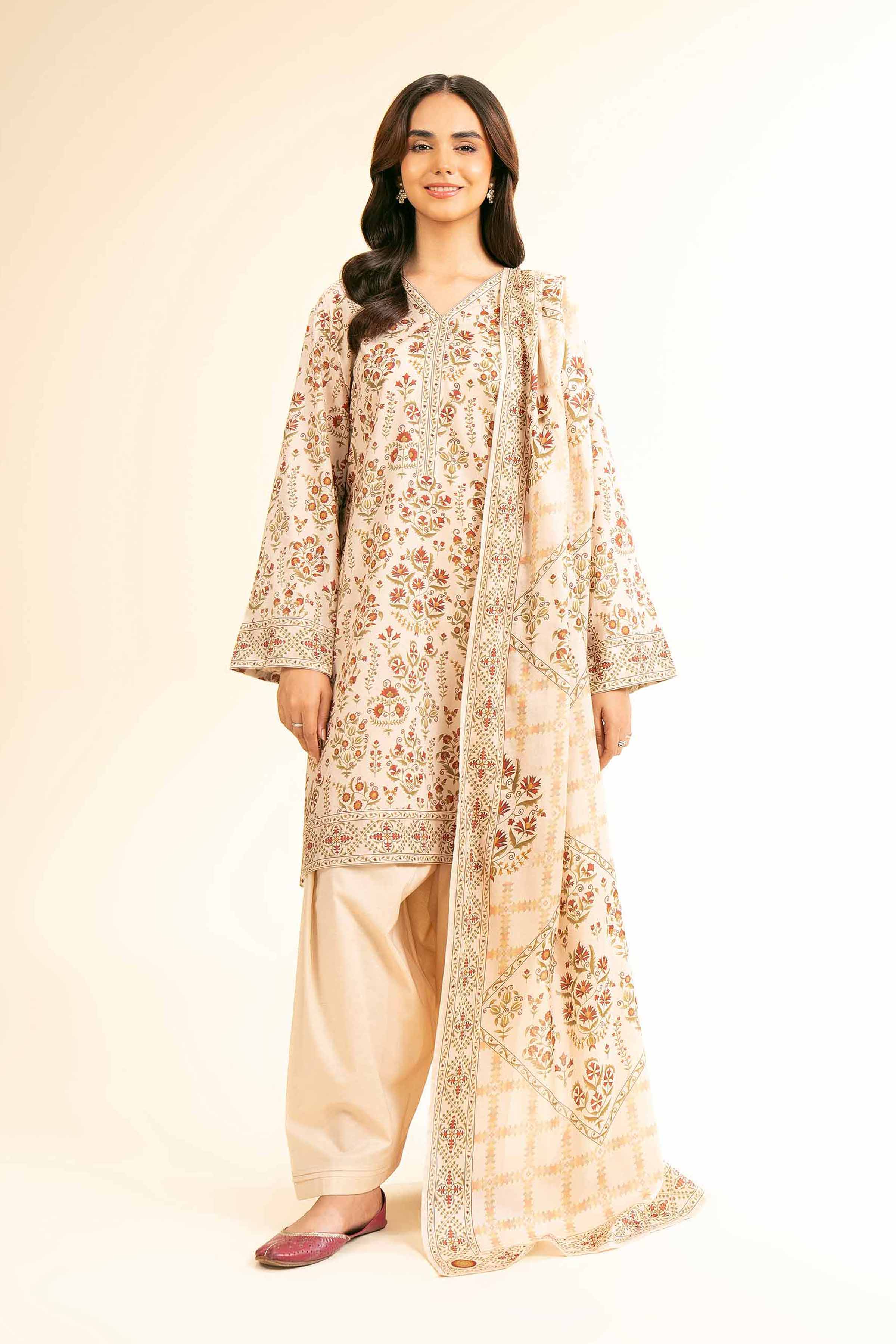 3 Piece - Digital Printed Suit - 42501191 for Women - Unstitched Collection | Nishat | Shop Online