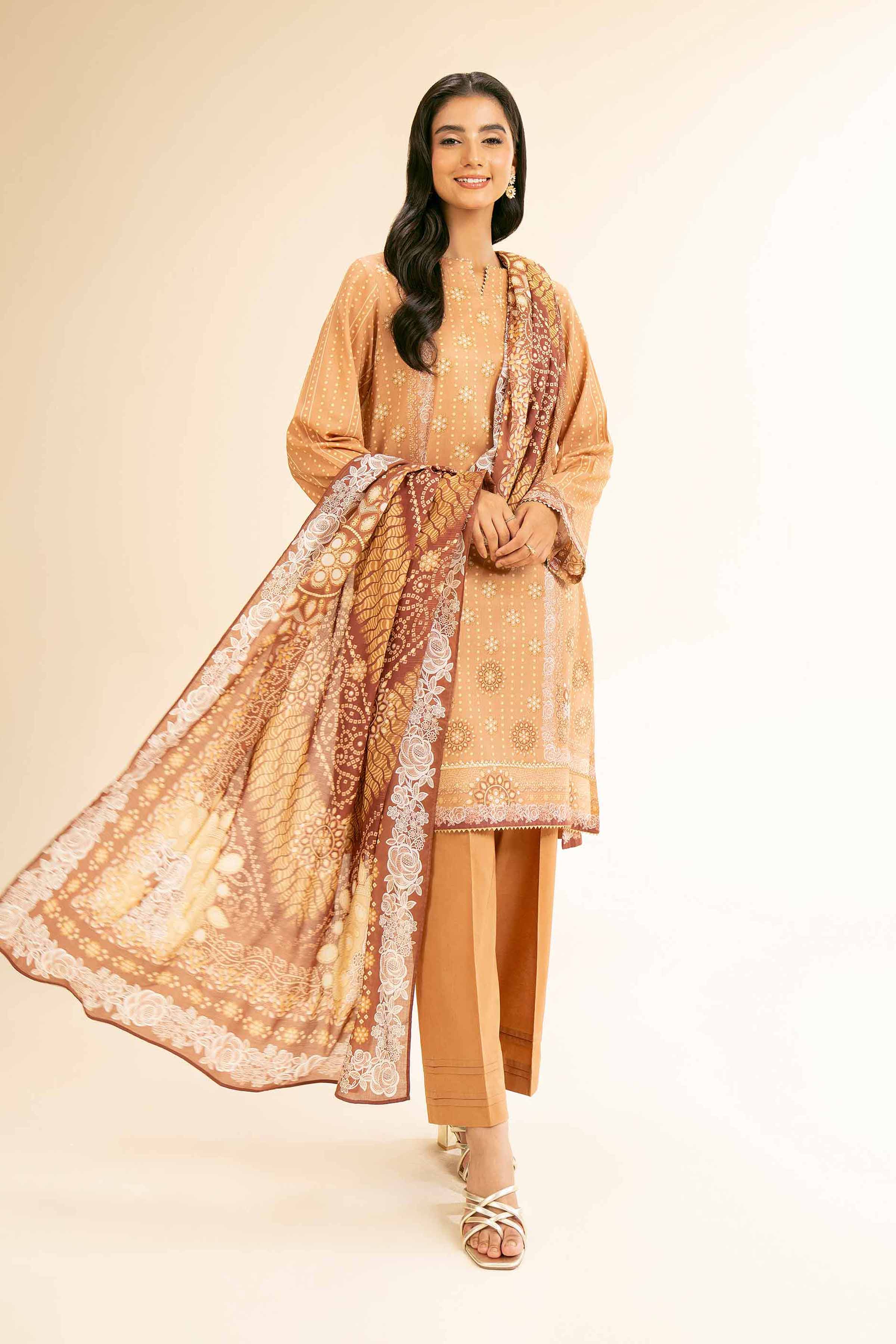3 Piece - Digital Printed Suit - 42501192 for Women - Unstitched Collection | Nishat | Shop Online