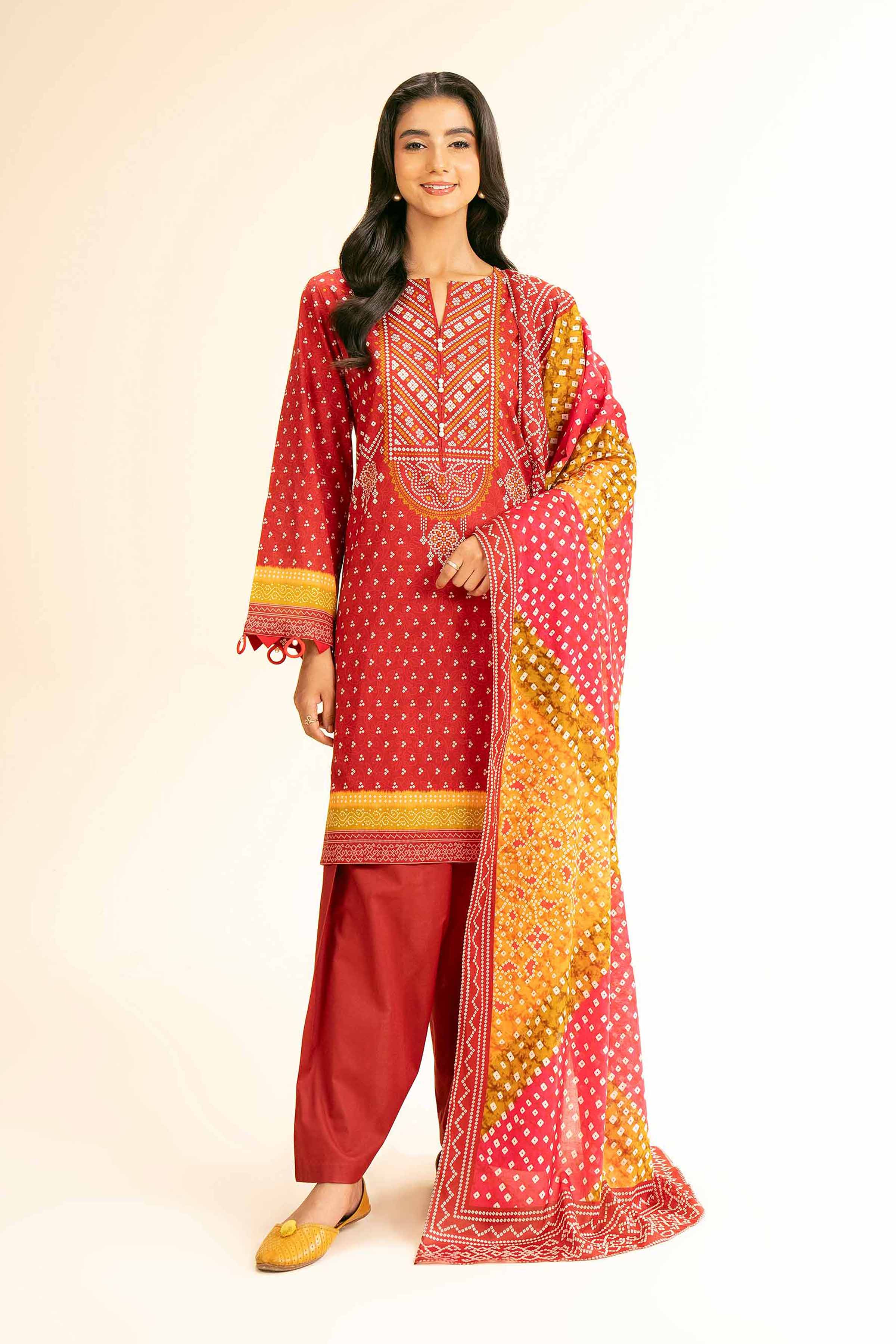 3 Piece - Digital Printed Suit - 42501193 for Women - Unstitched Collection | Nishat | Shop Online
