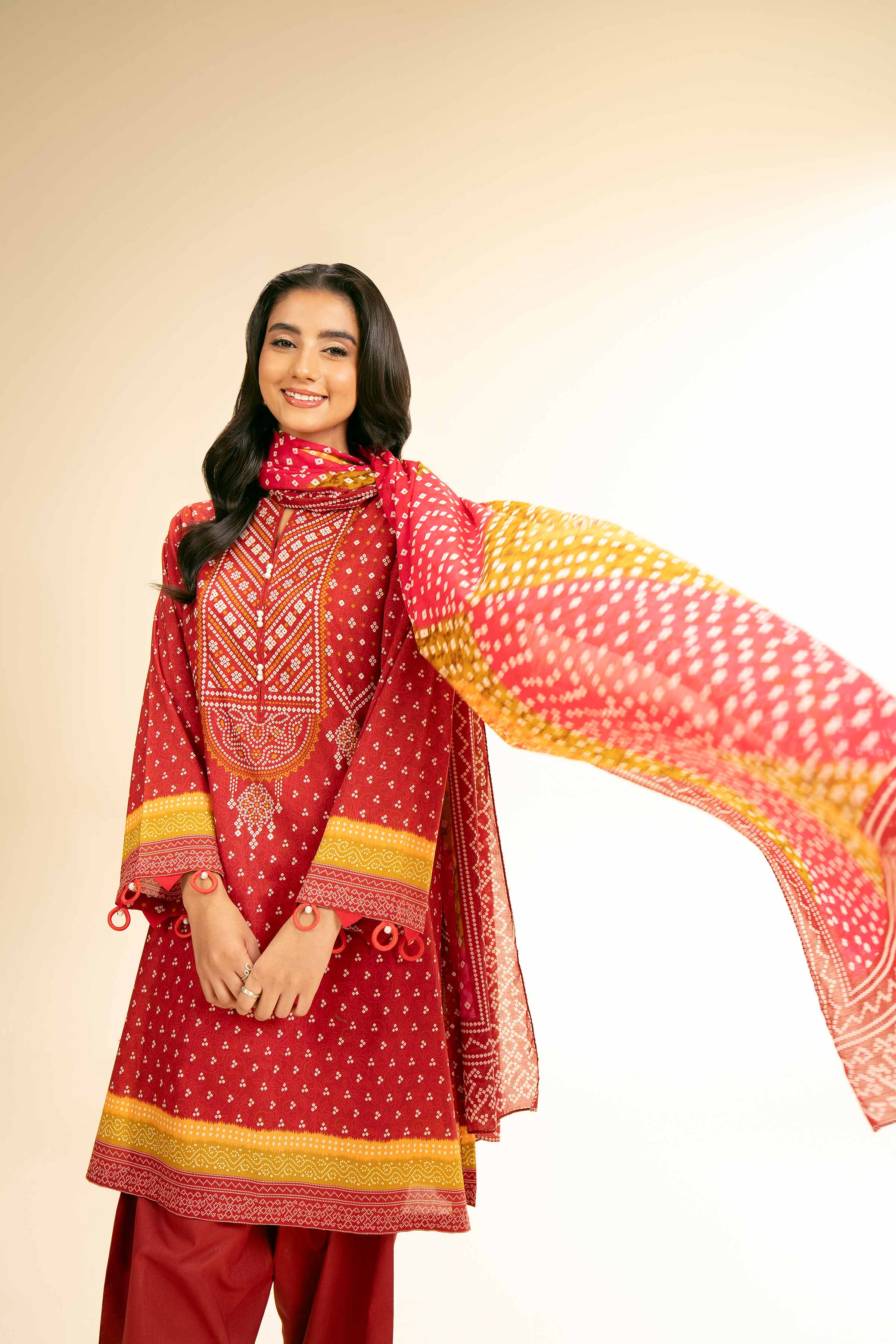 3 Piece - Digital Printed Suit - 42501193 for Women - Unstitched Collection | Nishat | Shop Online