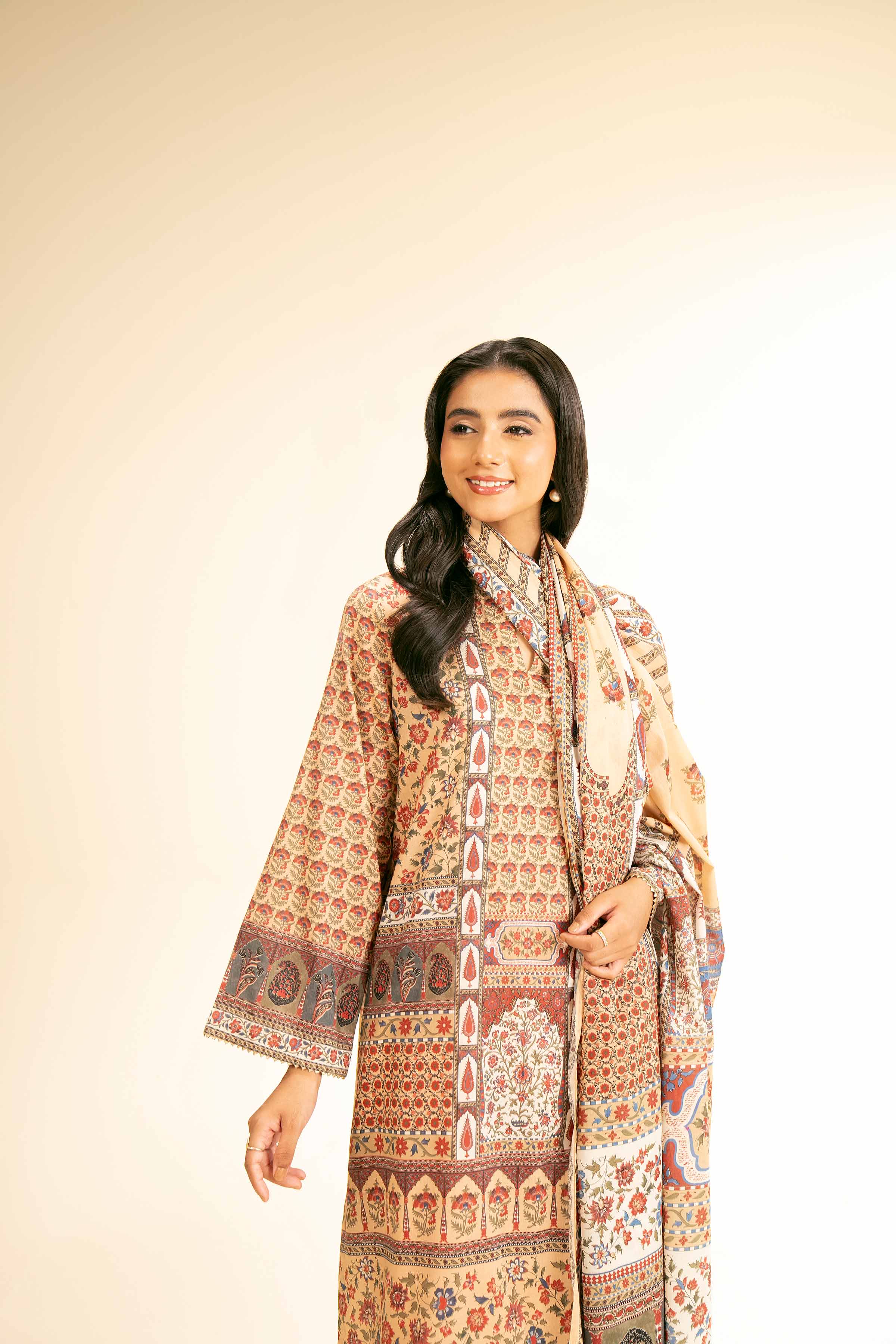 3 Piece - Digital Printed Suit - 42501194 for Women - Unstitched Collection | Nishat | Shop Online
