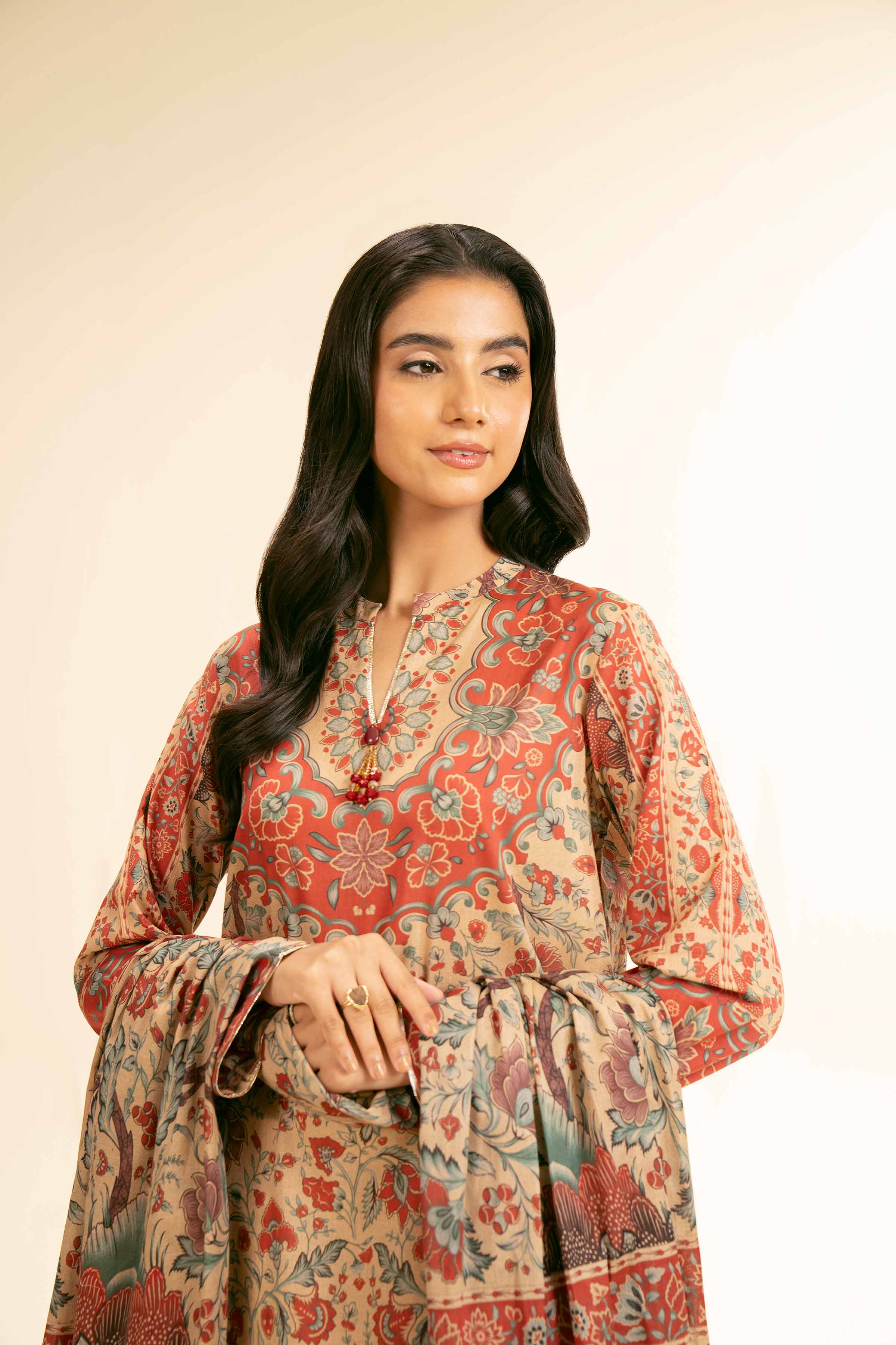 3 Piece - Digital Printed Suit - 42501195 for Women - Unstitched Collection | Nishat | Shop Online