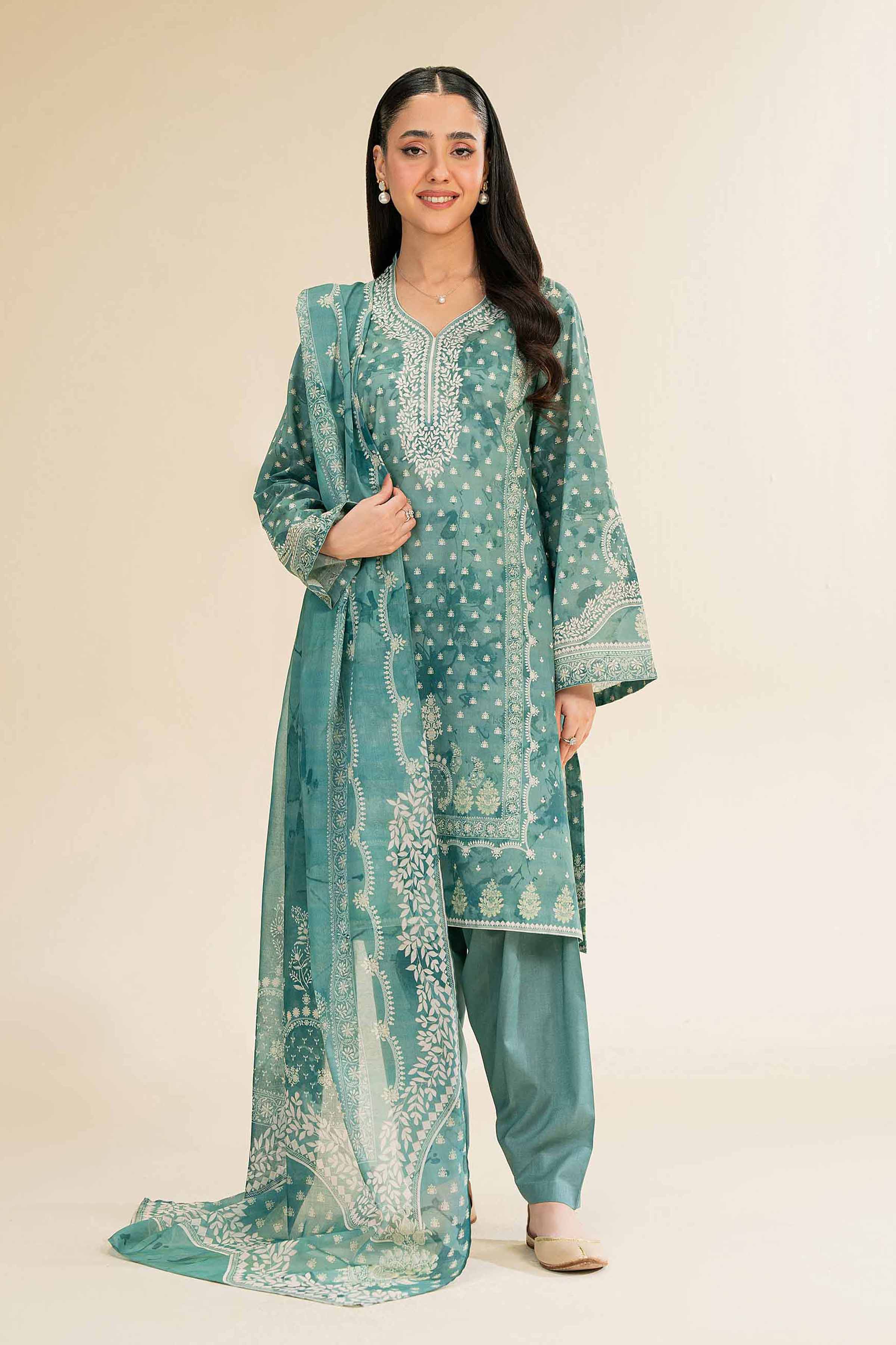 3 Piece - Digital Printed Suit - 42501197 for Women - Unstitched Collection | Nishat | Shop Online