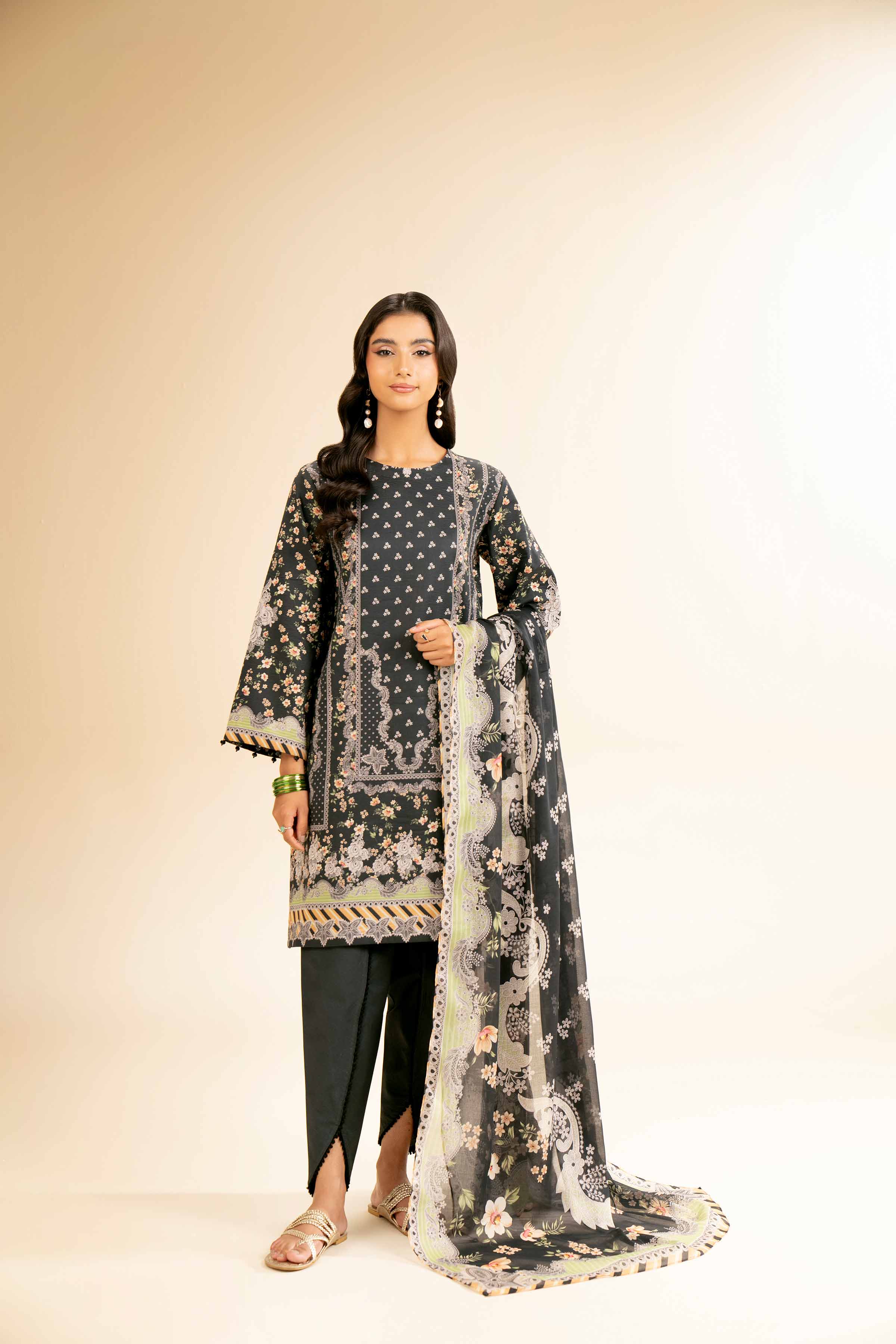 3 Piece - Digital Printed Suit - 42501198 for Women - Unstitched Collection | Nishat | Shop Online