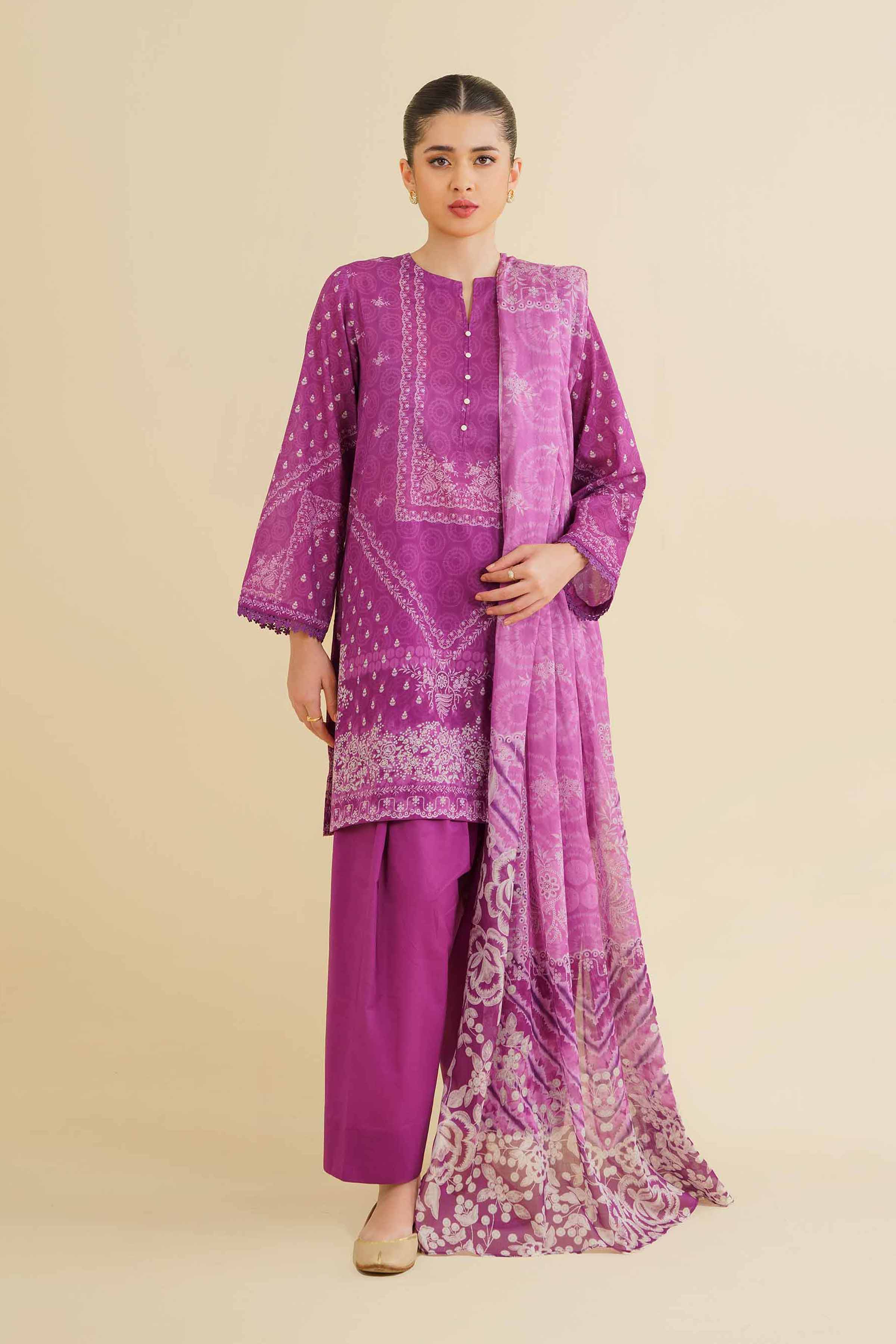 3 Piece - Digital Printed Suit - 42501199 for Women - Unstitched Collection | Nishat | Shop Online
