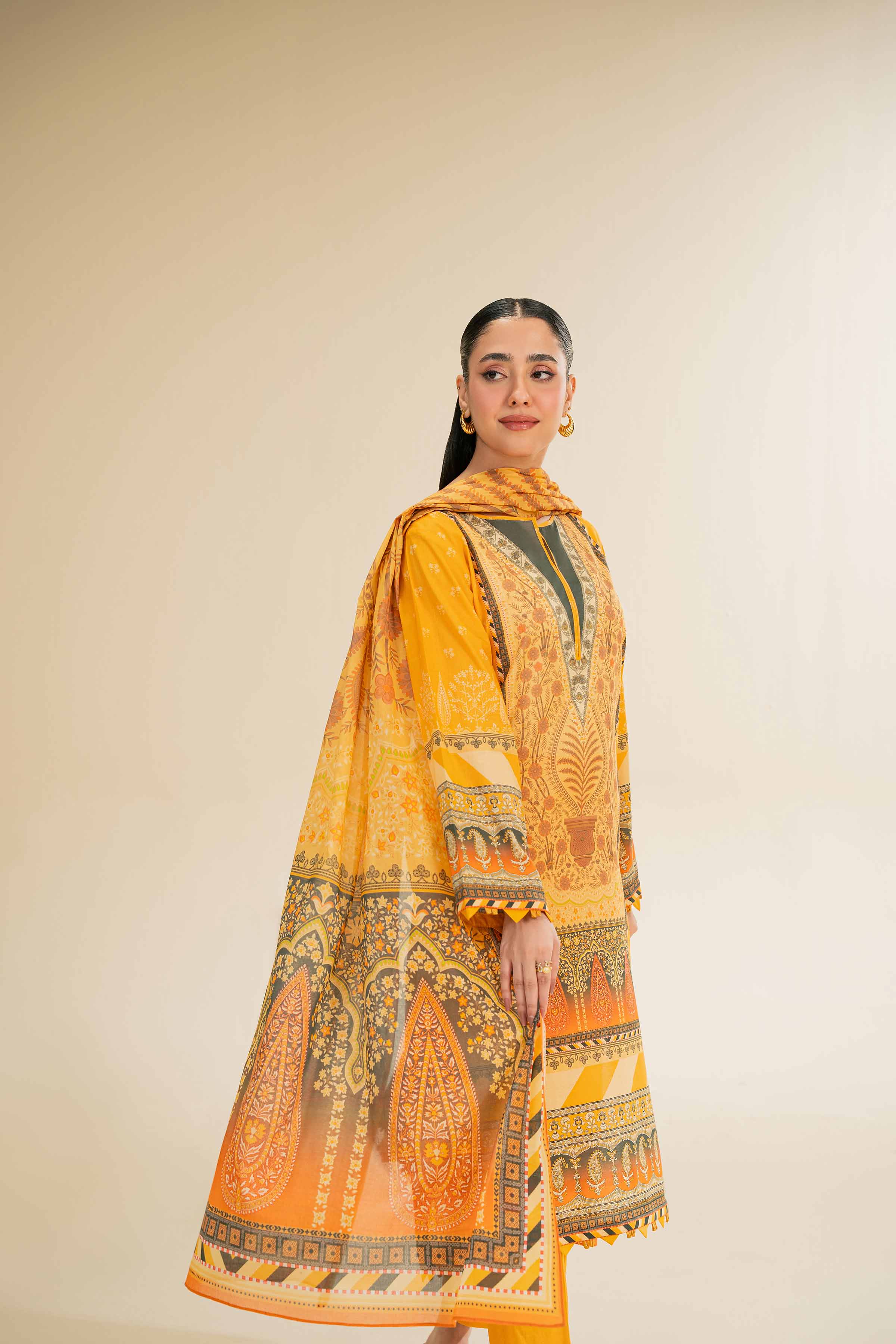 3 Piece - Digital Printed Suit - 42501202 for Women - Unstitched Collection | Nishat | Shop Online