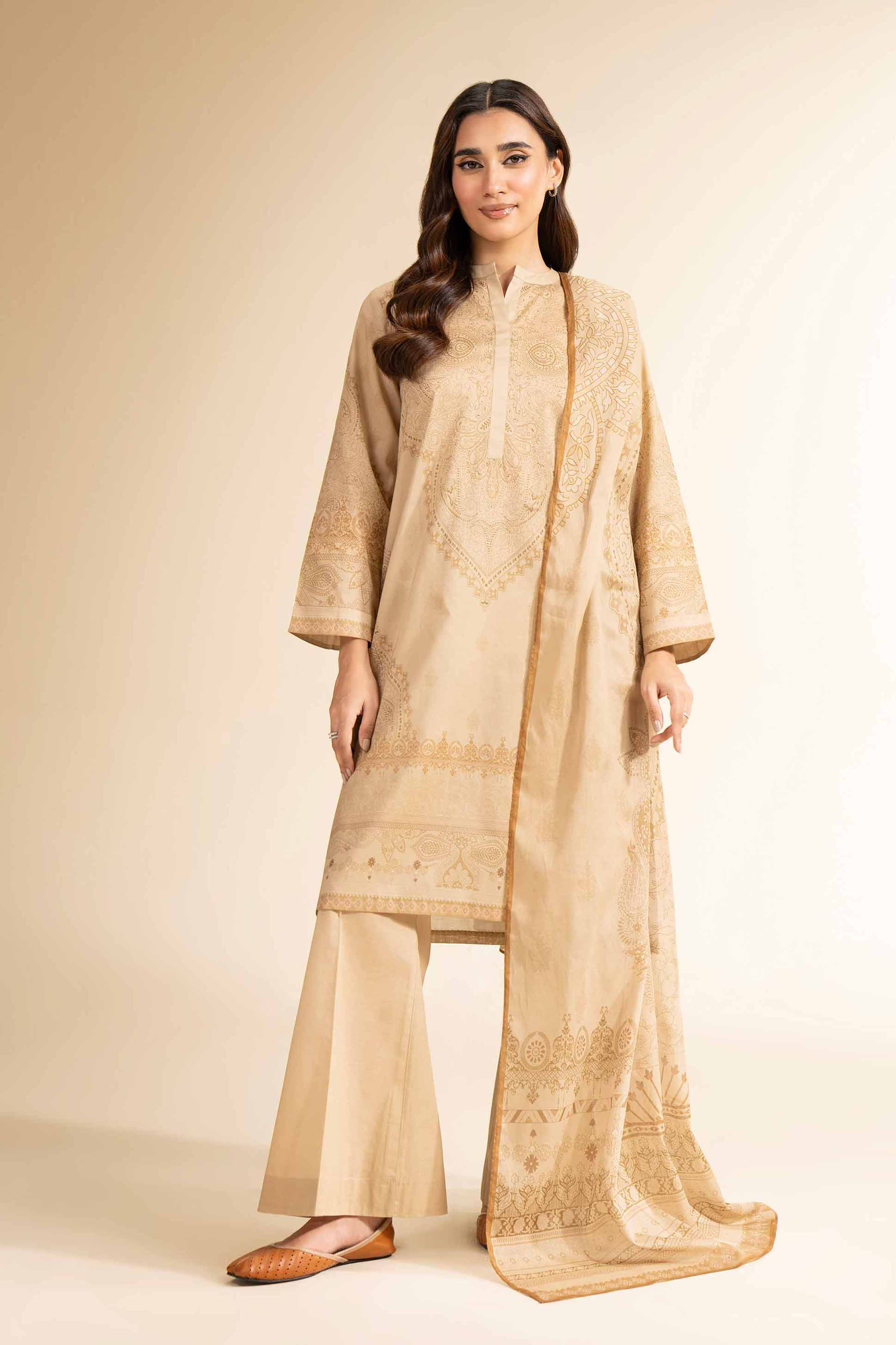 3 Piece - Digital Printed Suit - 42501203 for Women - Unstitched Collection | Nishat | Shop Online