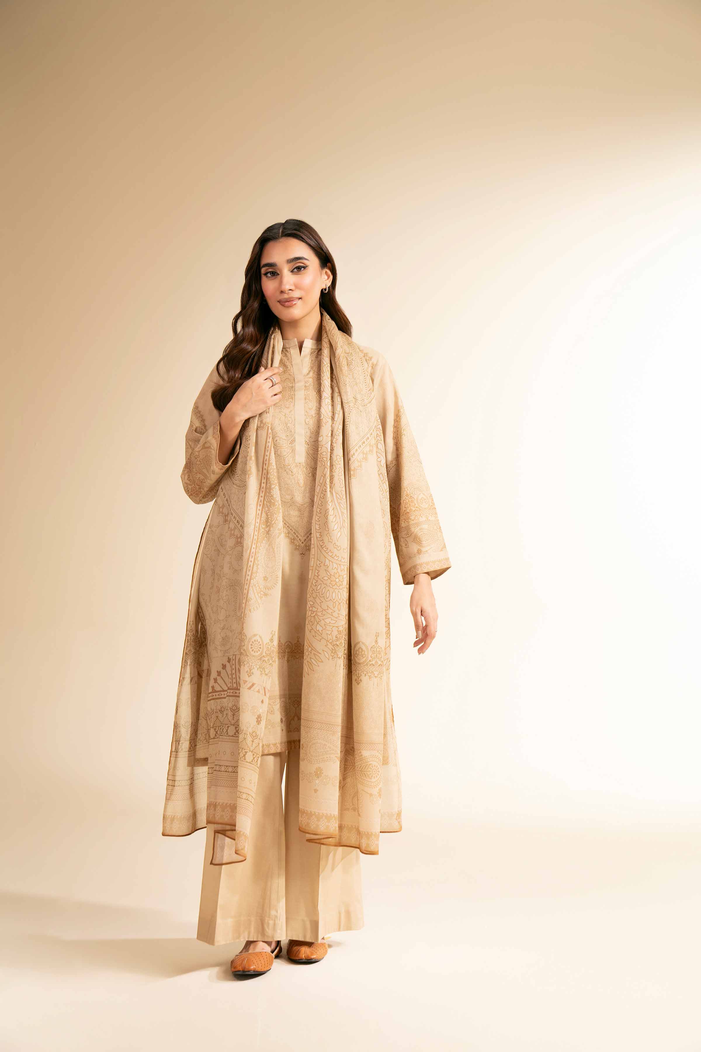 3 Piece - Digital Printed Suit - 42501203 for Women - Unstitched Collection | Nishat | Shop Online