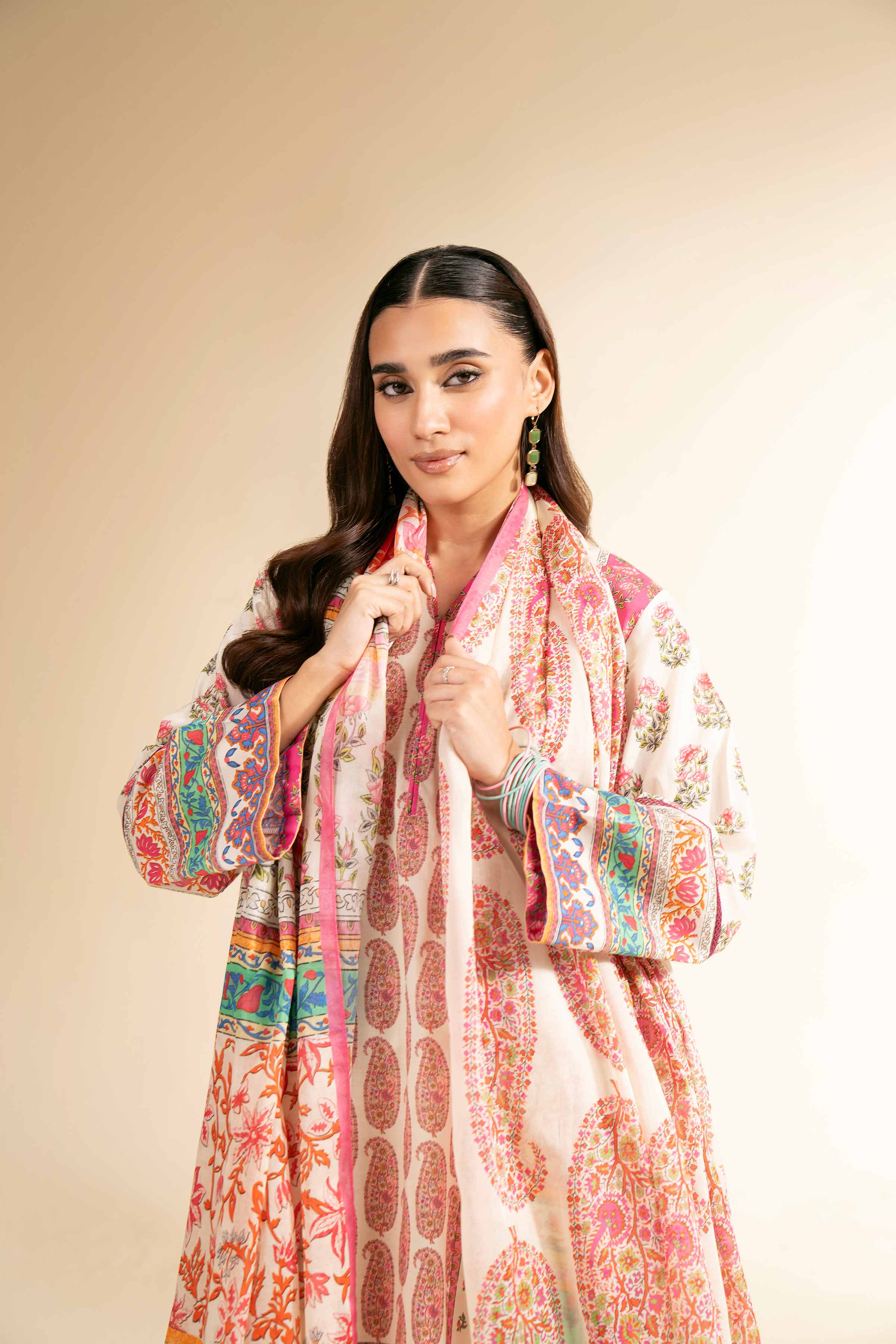 3 Piece - Digital Printed Suit - 42501206 for Women - Unstitched Collection | Nishat | Shop Online