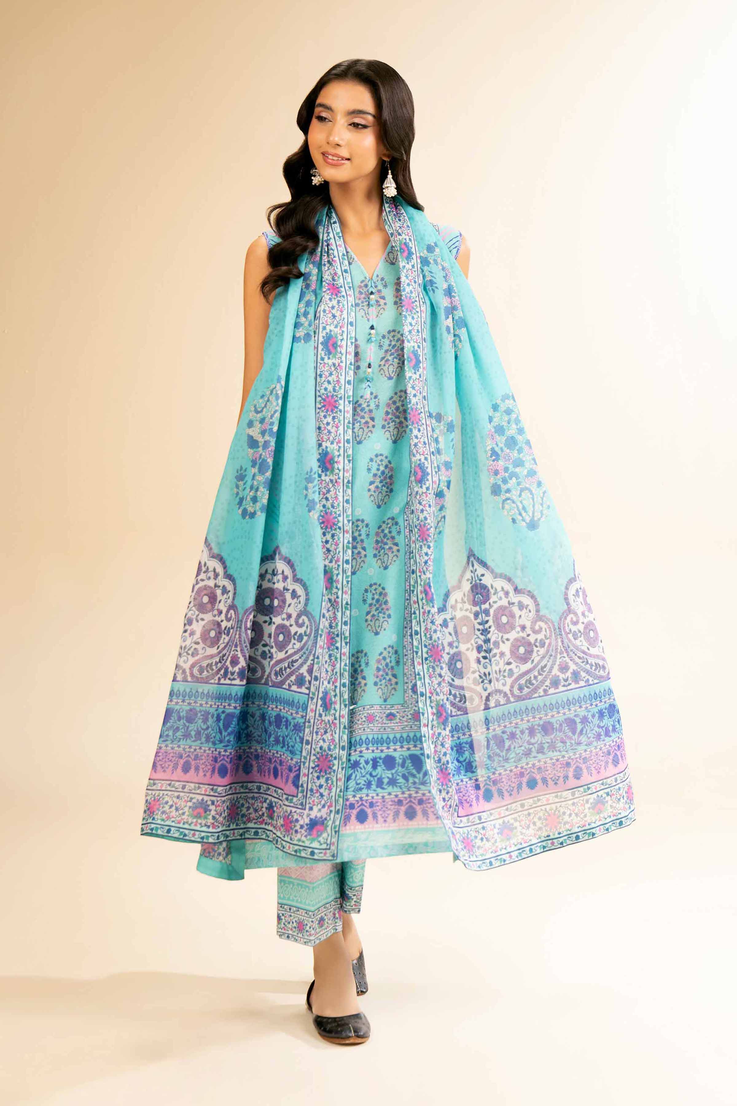 3 Piece - Digital Printed Suit - 42501207 for Women - Unstitched Collection | Nishat | Shop Online