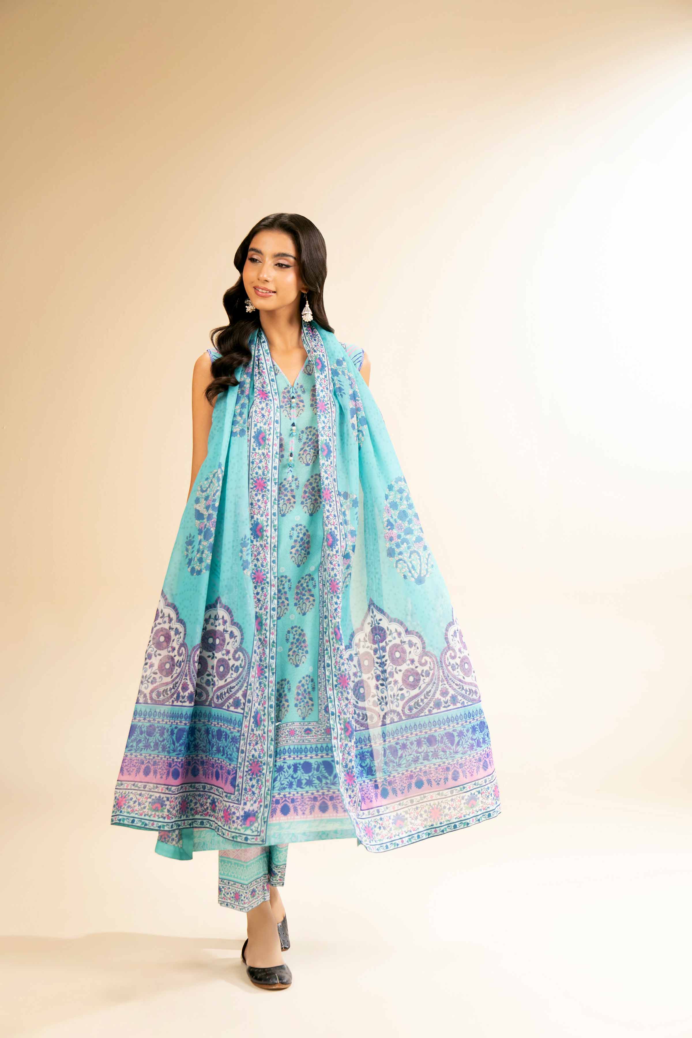3 Piece - Digital Printed Suit - 42501207 for Women - Unstitched Collection | Nishat | Shop Online