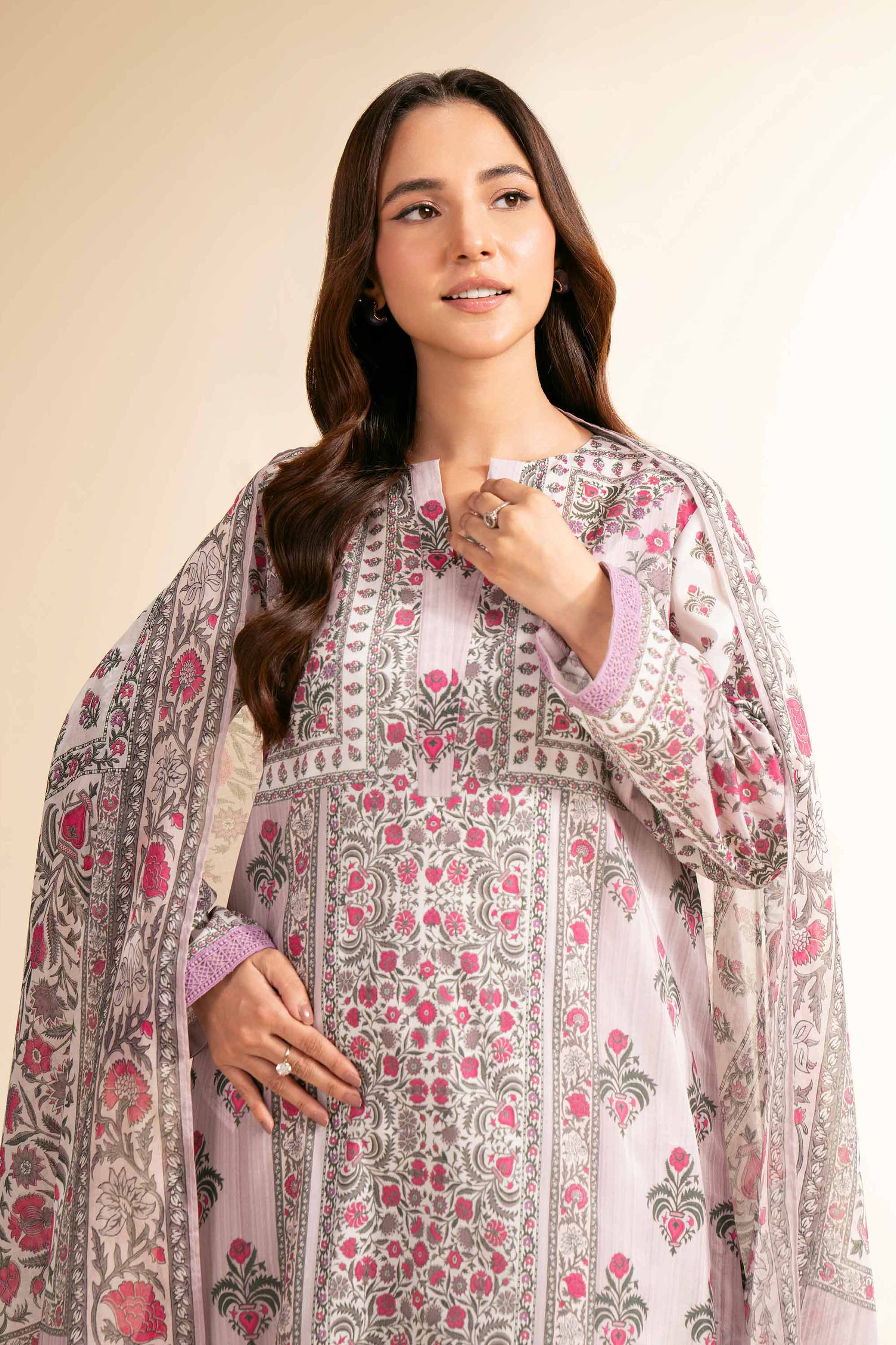 3 Piece - Digital Printed Suit - 42501208 for Women - Unstitched Collection | Nishat | Shop Online