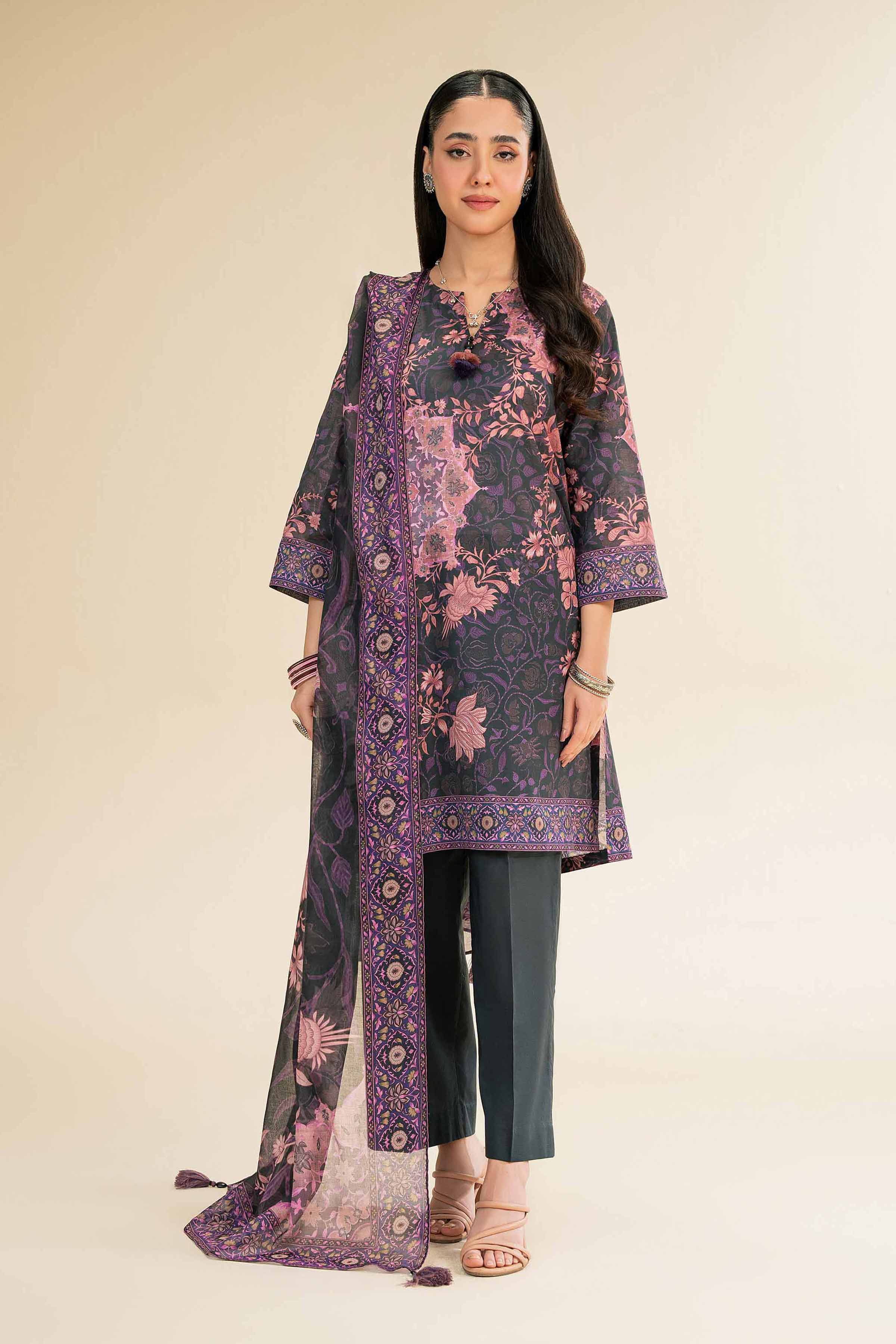 3 Piece - Digital Printed Suit - 42501209 for Women - Unstitched Collection | Nishat | Shop Online