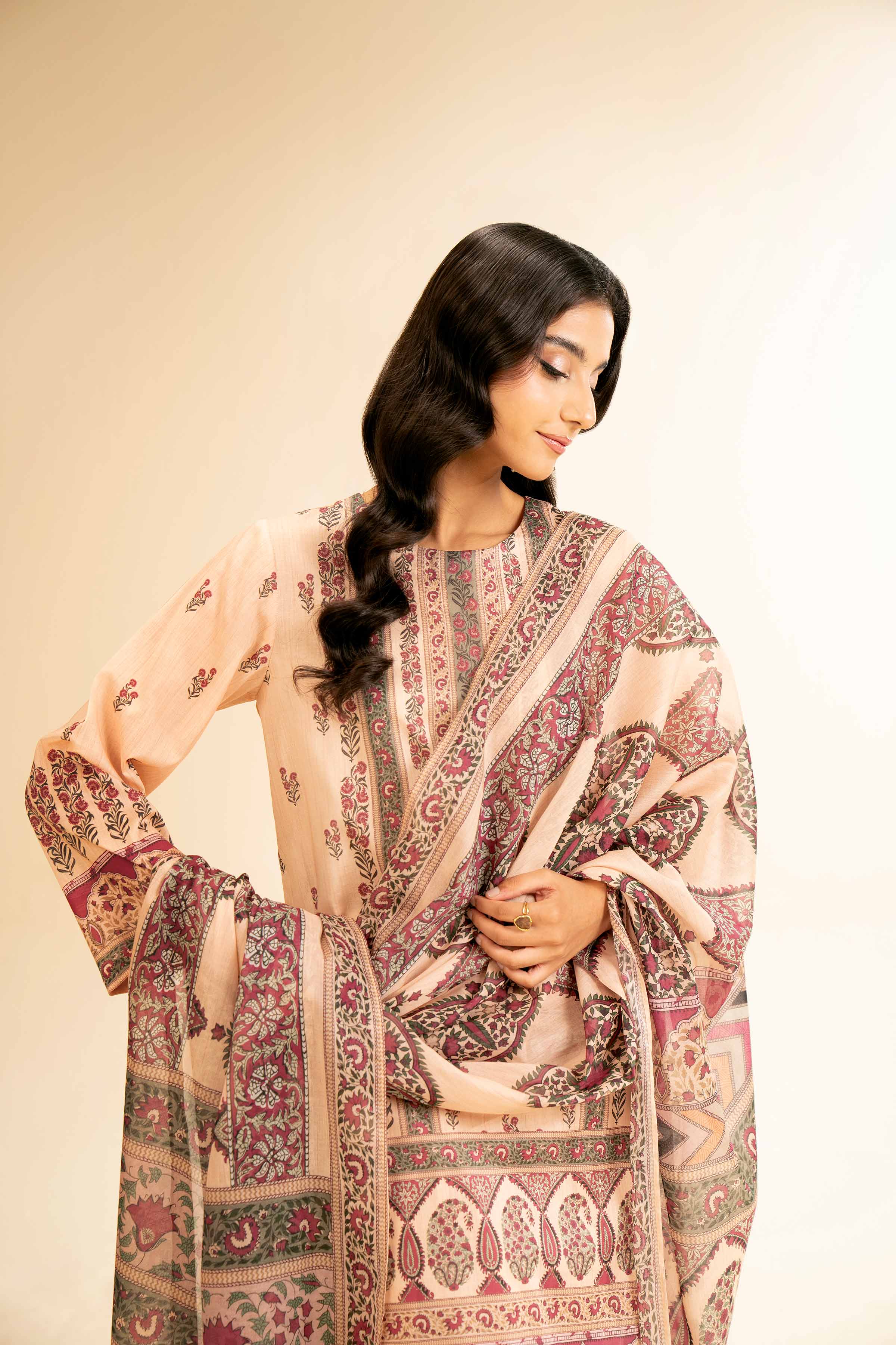 3 Piece - Digital Printed Suit - 42501211 for Women - Unstitched Collection | Nishat | Shop Online