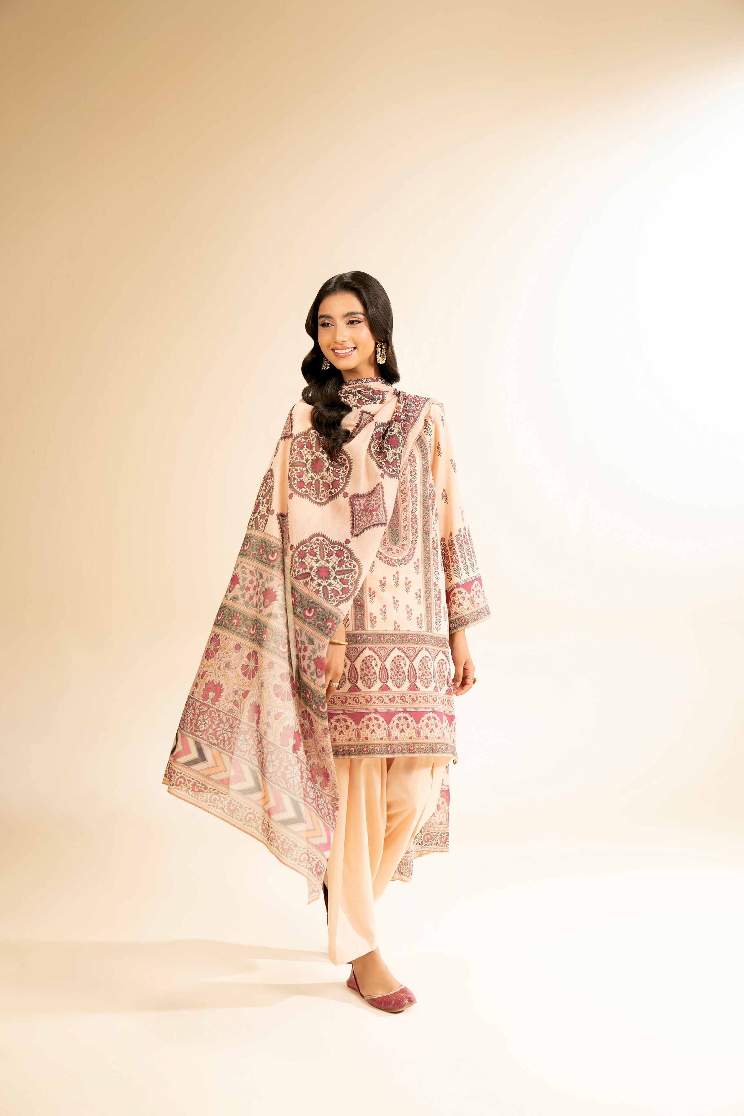 3 Piece - Digital Printed Suit - 42501211 for Women - Unstitched Collection | Nishat | Shop Online