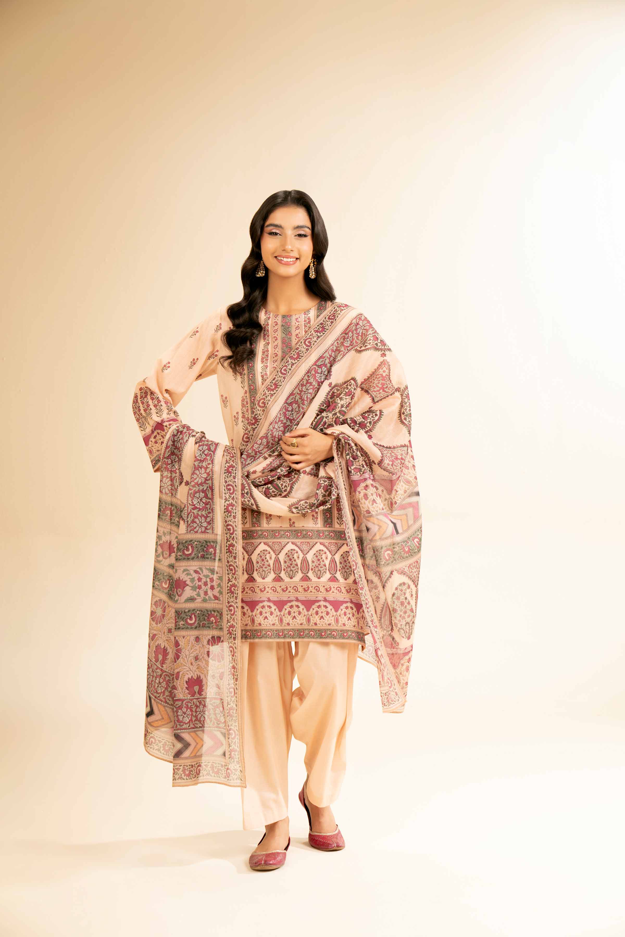 3 Piece - Digital Printed Suit - 42501211 for Women - Unstitched Collection | Nishat | Shop Online