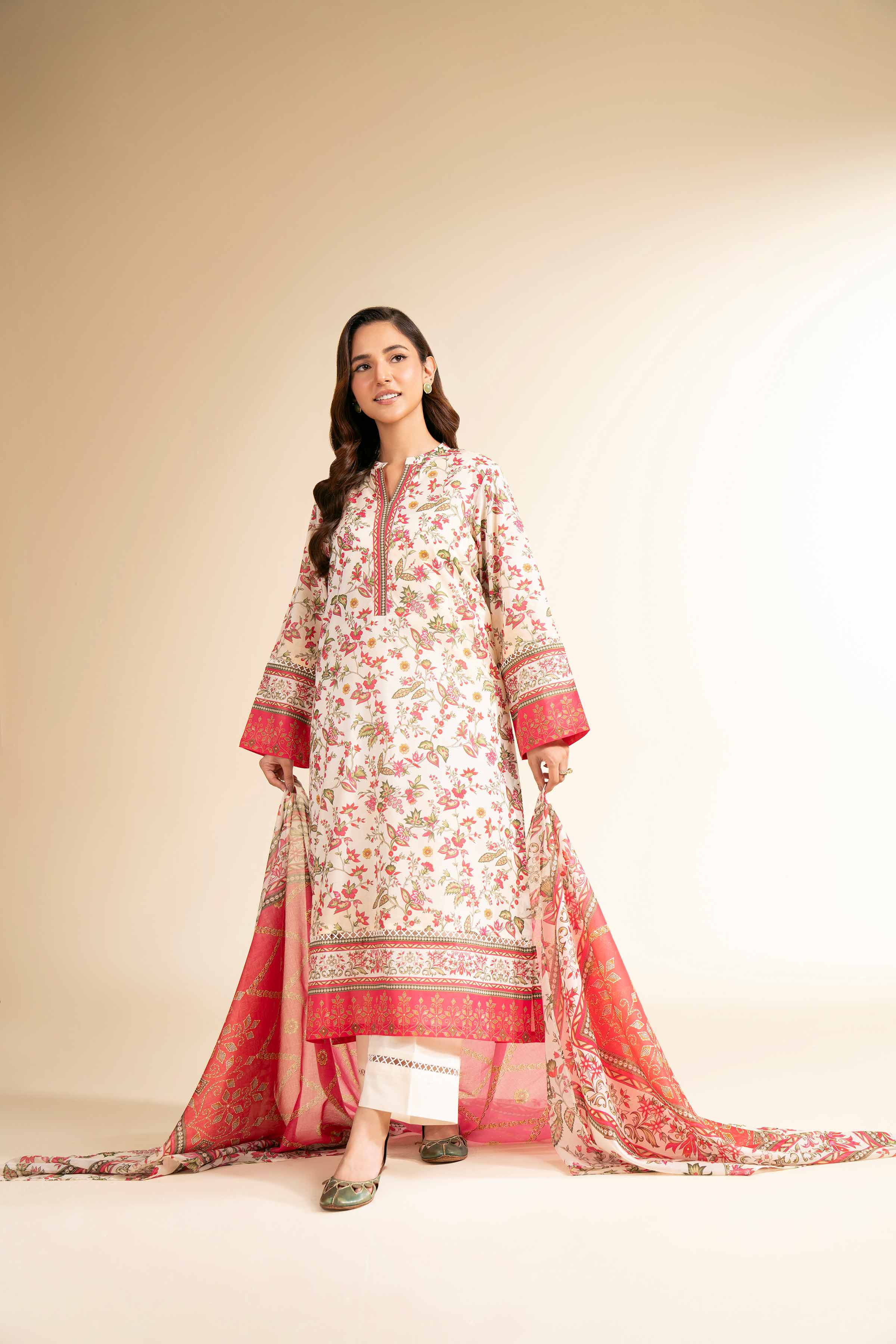 3 Piece - Digital Printed Suit - 42501212 for Women - Unstitched Collection | Nishat | Shop Online
