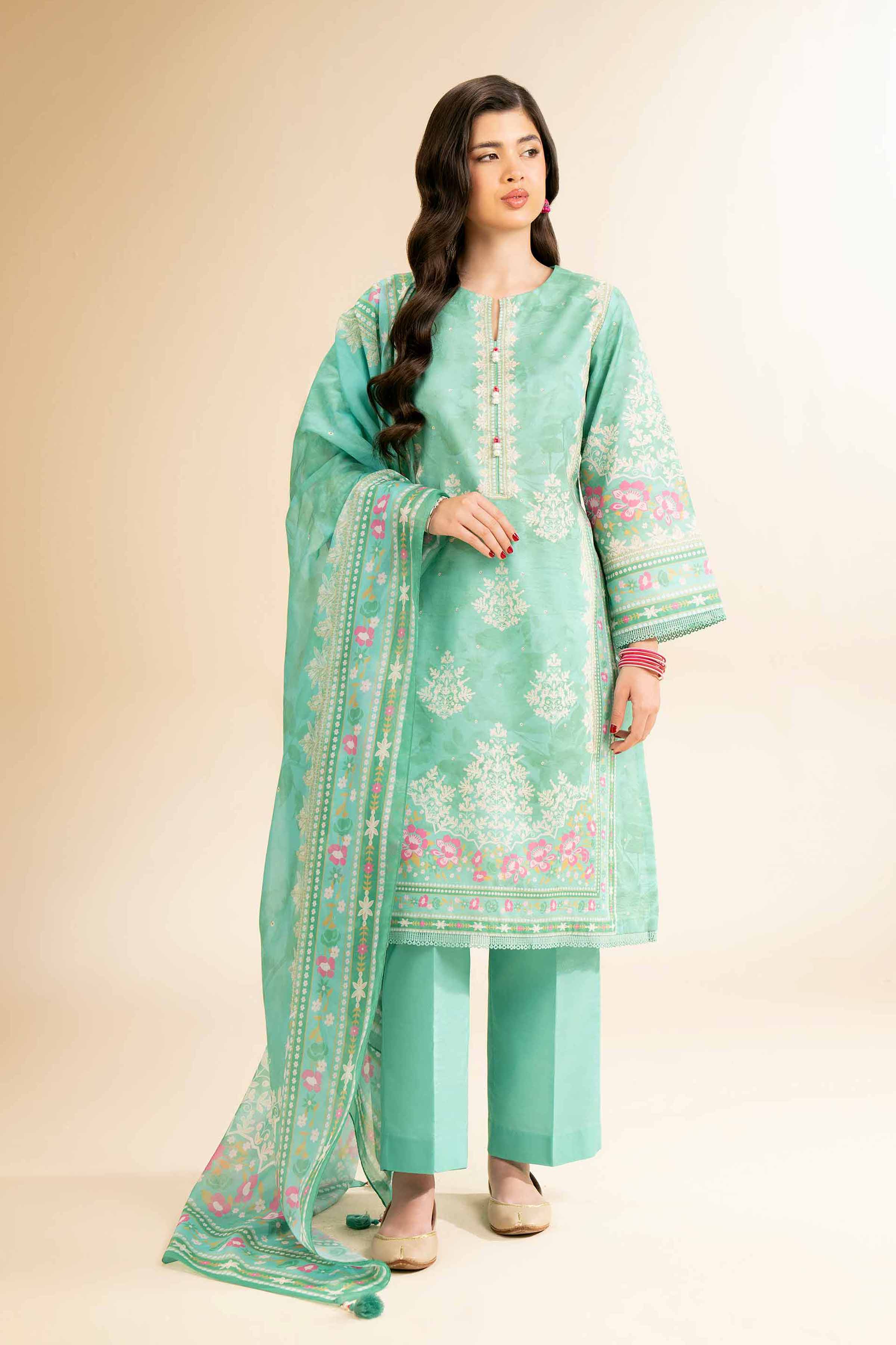 3 Piece - Digital Printed Suit - 42501213 for Women - Unstitched Collection | Nishat | Shop Online