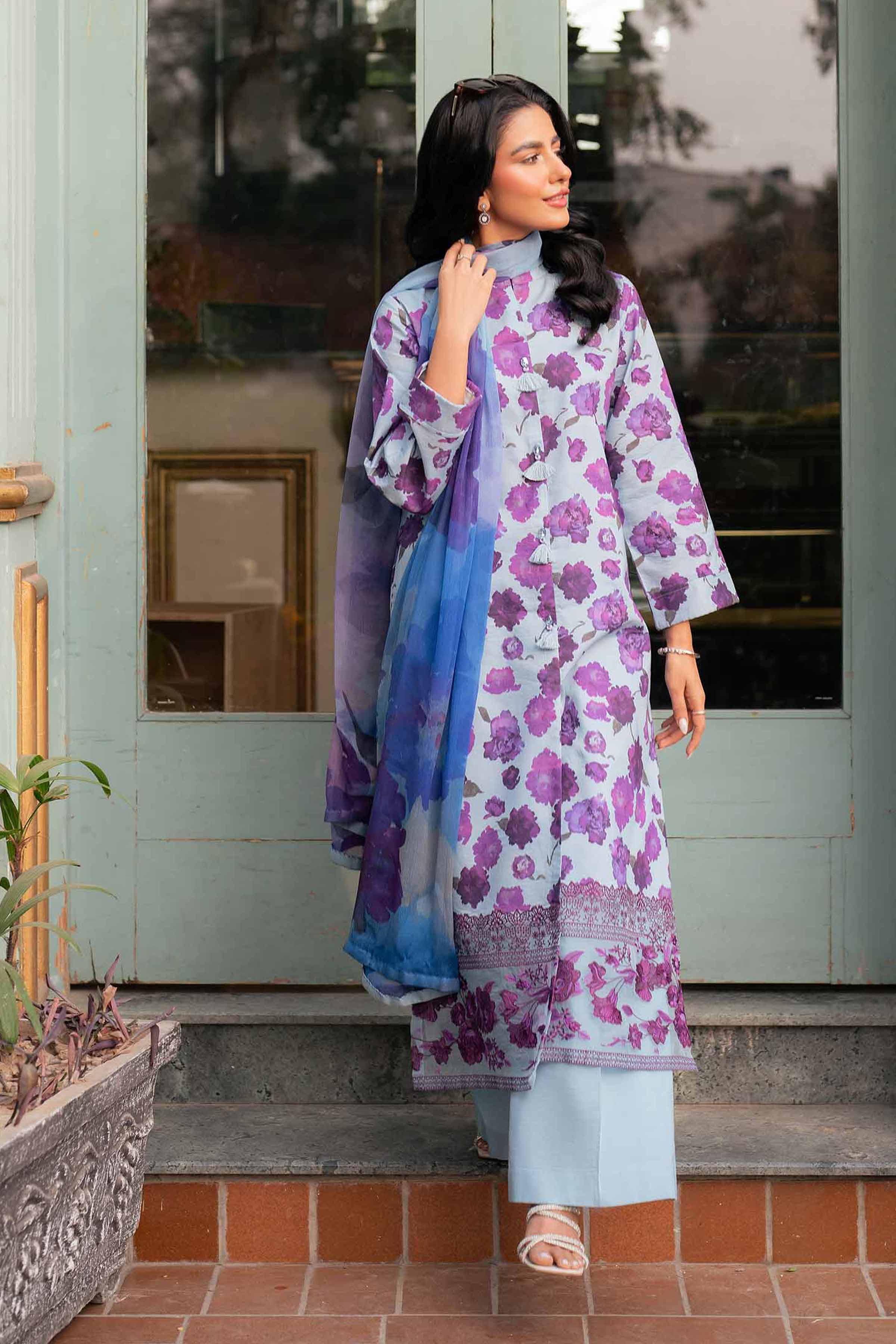 3 Piece - Printed Embroidered Suit - 42501217 for Women - Unstitched Collection | Nishat | Shop Online