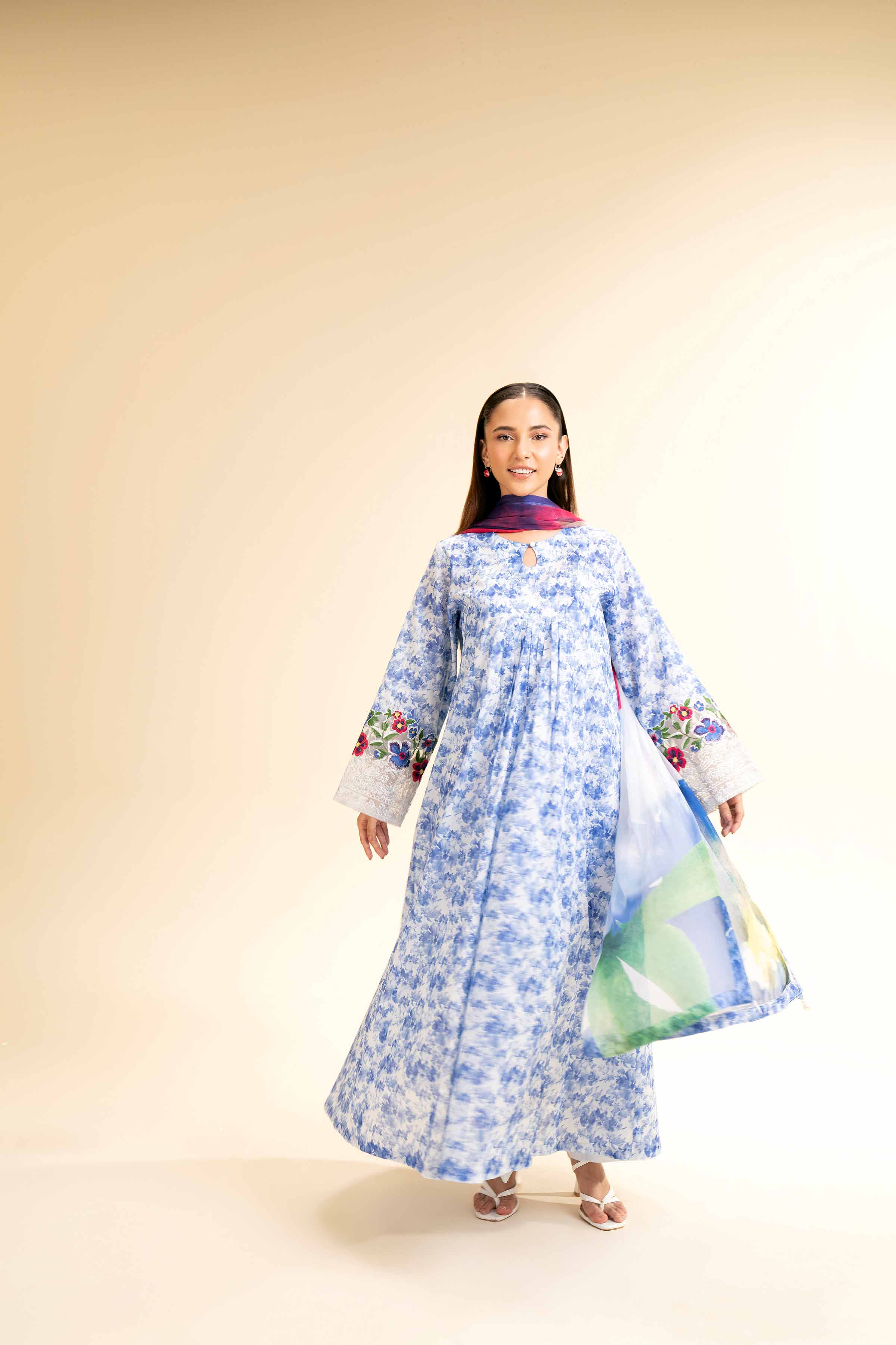 3 Piece - Printed Embroidered Suit - 42501218 for Women - Unstitched Collection | Nishat | Shop Online